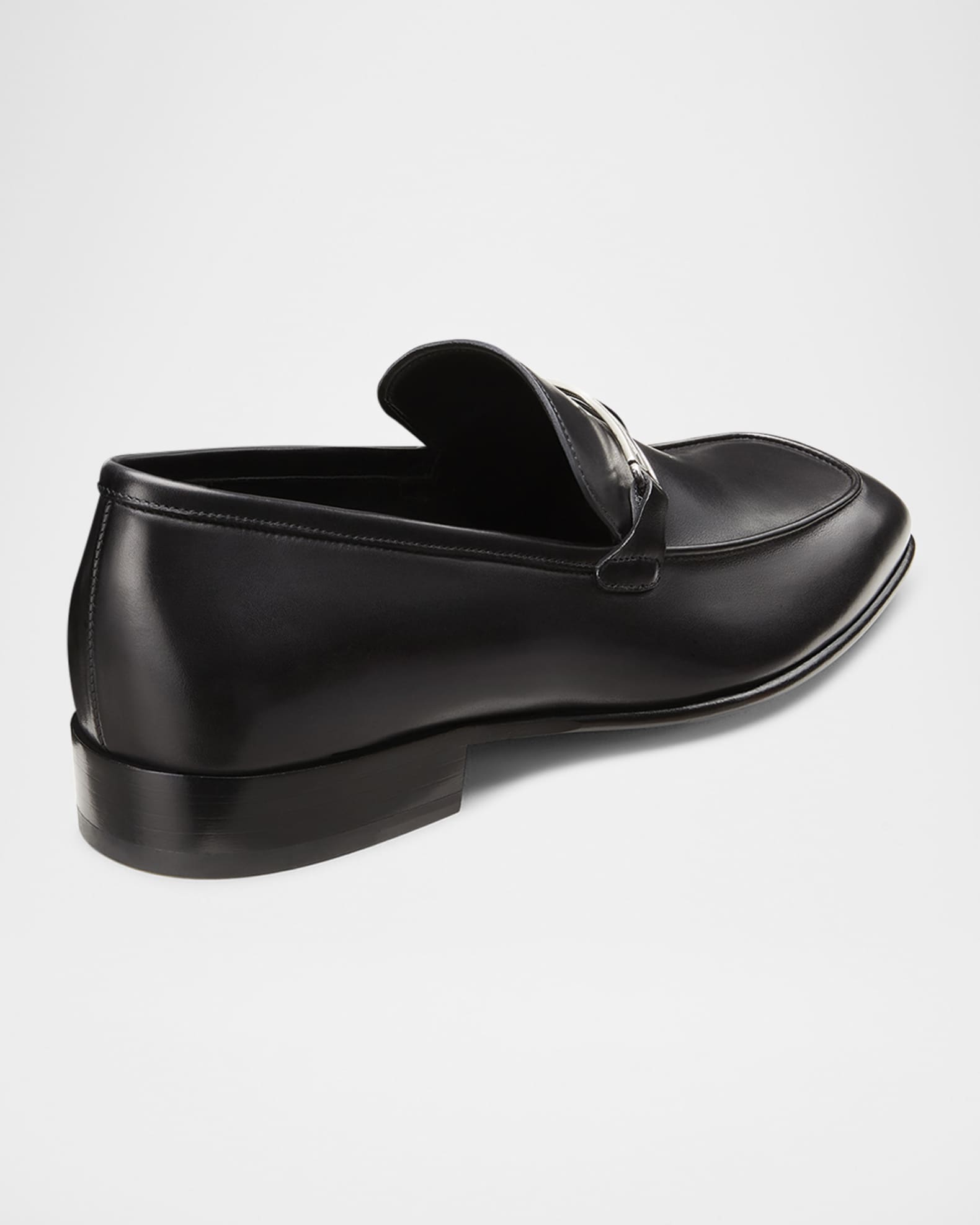 Men's Ambrose Leather Lattice-Bit Loafers 1