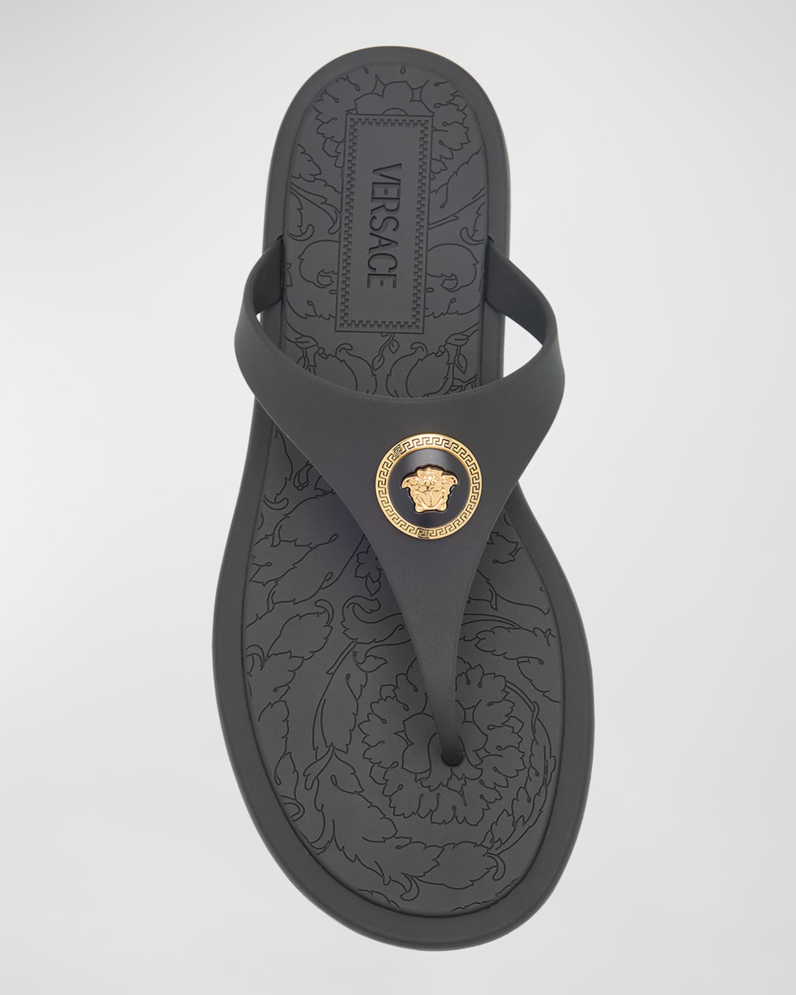 Alia Medusa Rubber Thong Sandals Neiman Marcus