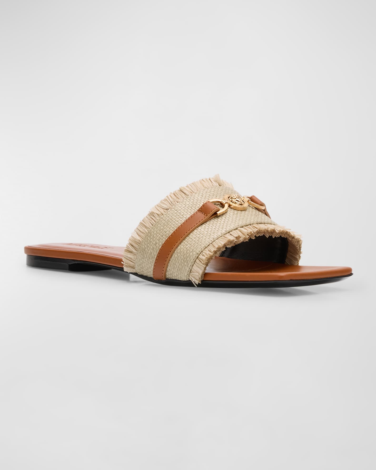 Fringe leather horsebit slide deals