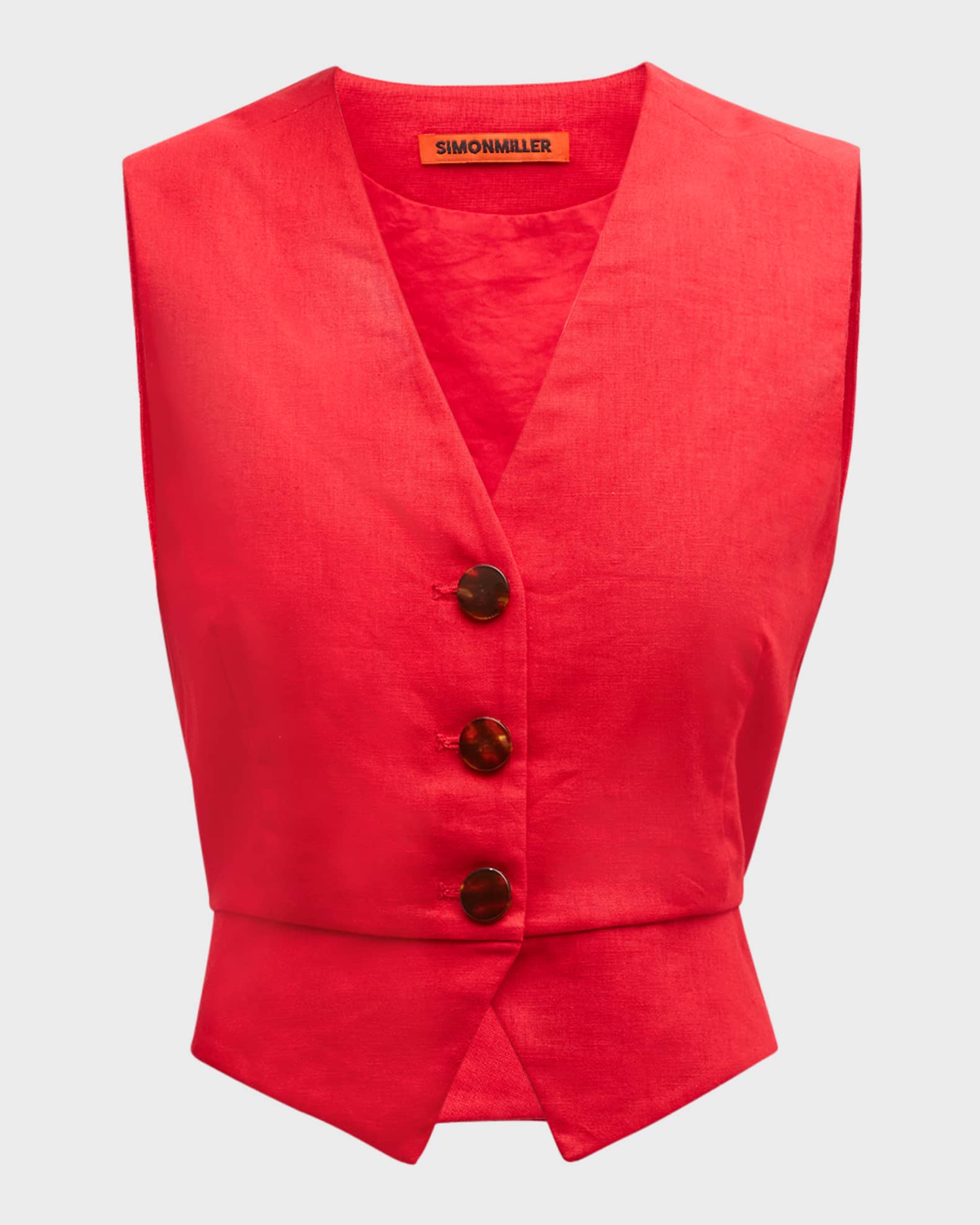 SIMONMILLER Saffron Linen Vest