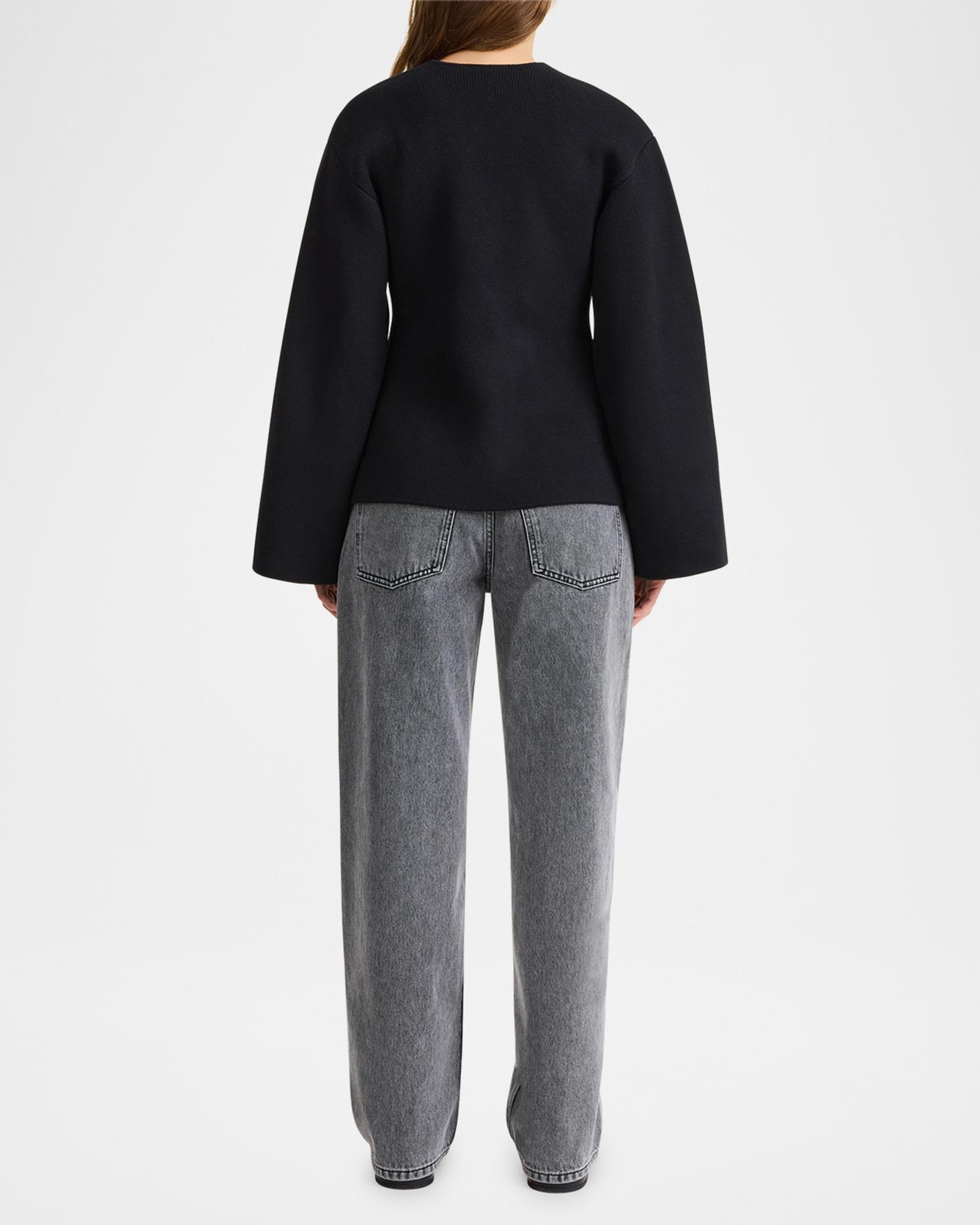 By Malene Birger Tinley Ribbed Double-Breasted Sweater | Neiman Marcus