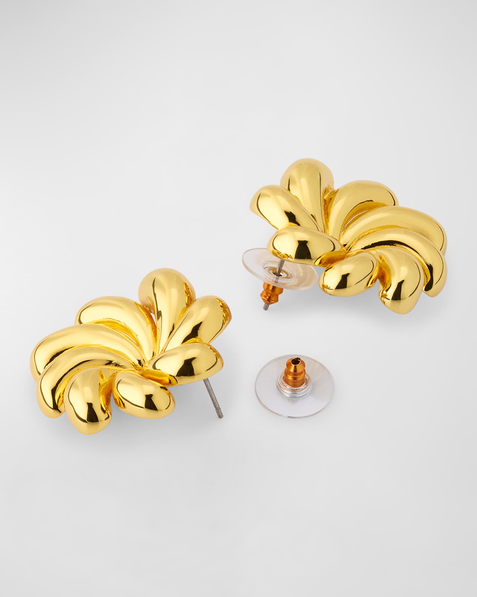 Lele Sadoughi Pinwheel Flower Button Earrings | Neiman Marcus