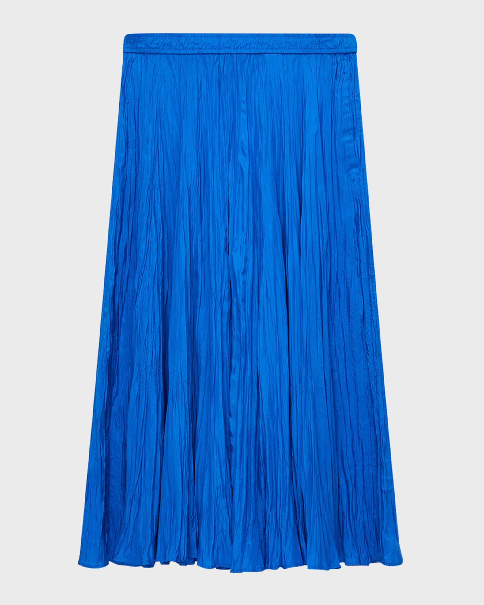 Joseph Sully Crinkled Habotai Silk Midi Skirt