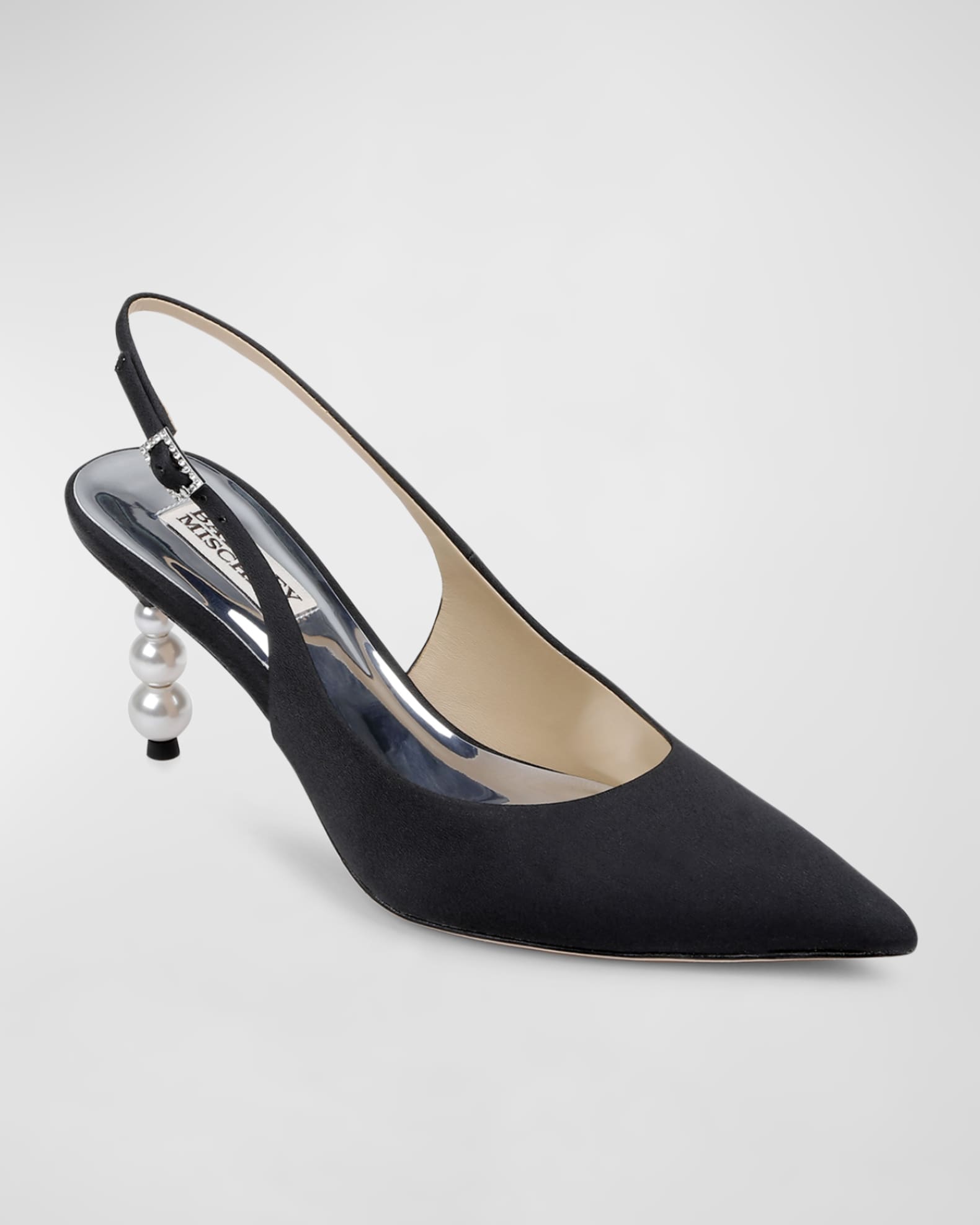 Beatrix Silk Slingback Pumps 1