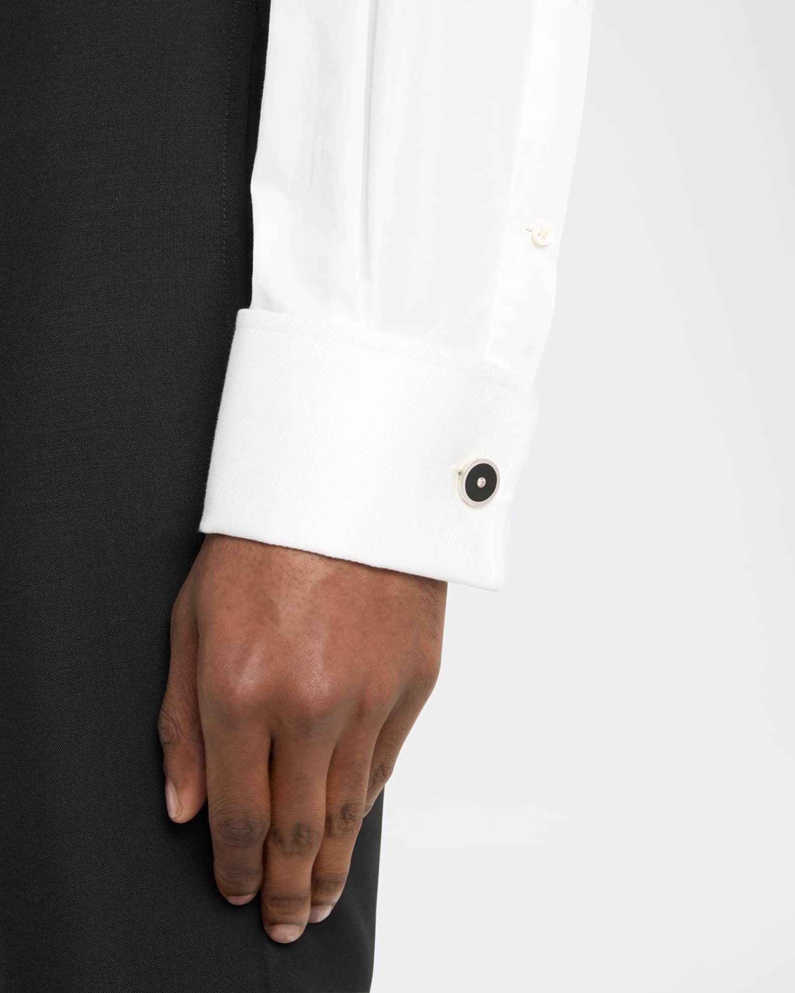 Men's Black Onyx and Diamond Cufflinks 1
