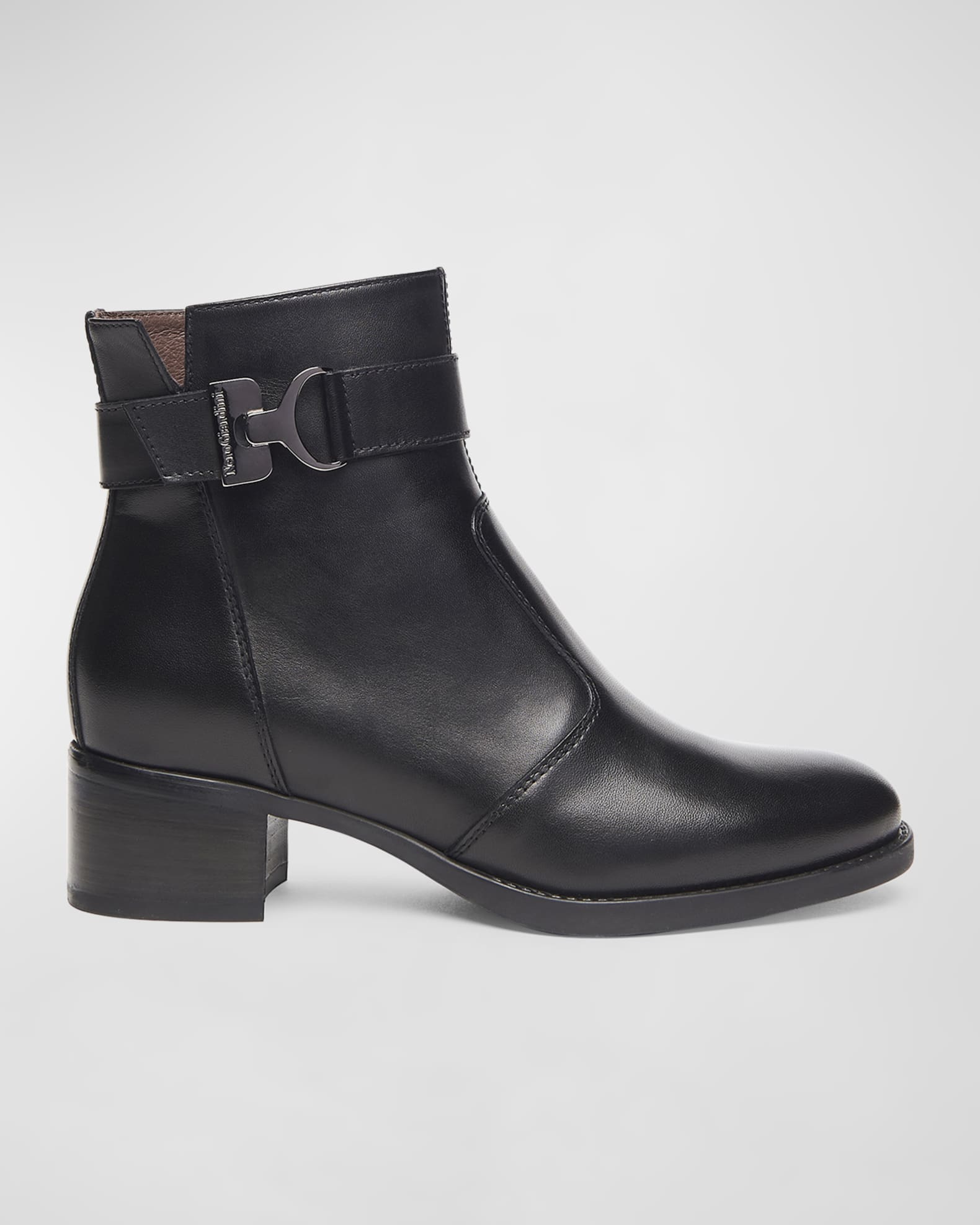 fenimore leather buckle ankle boots