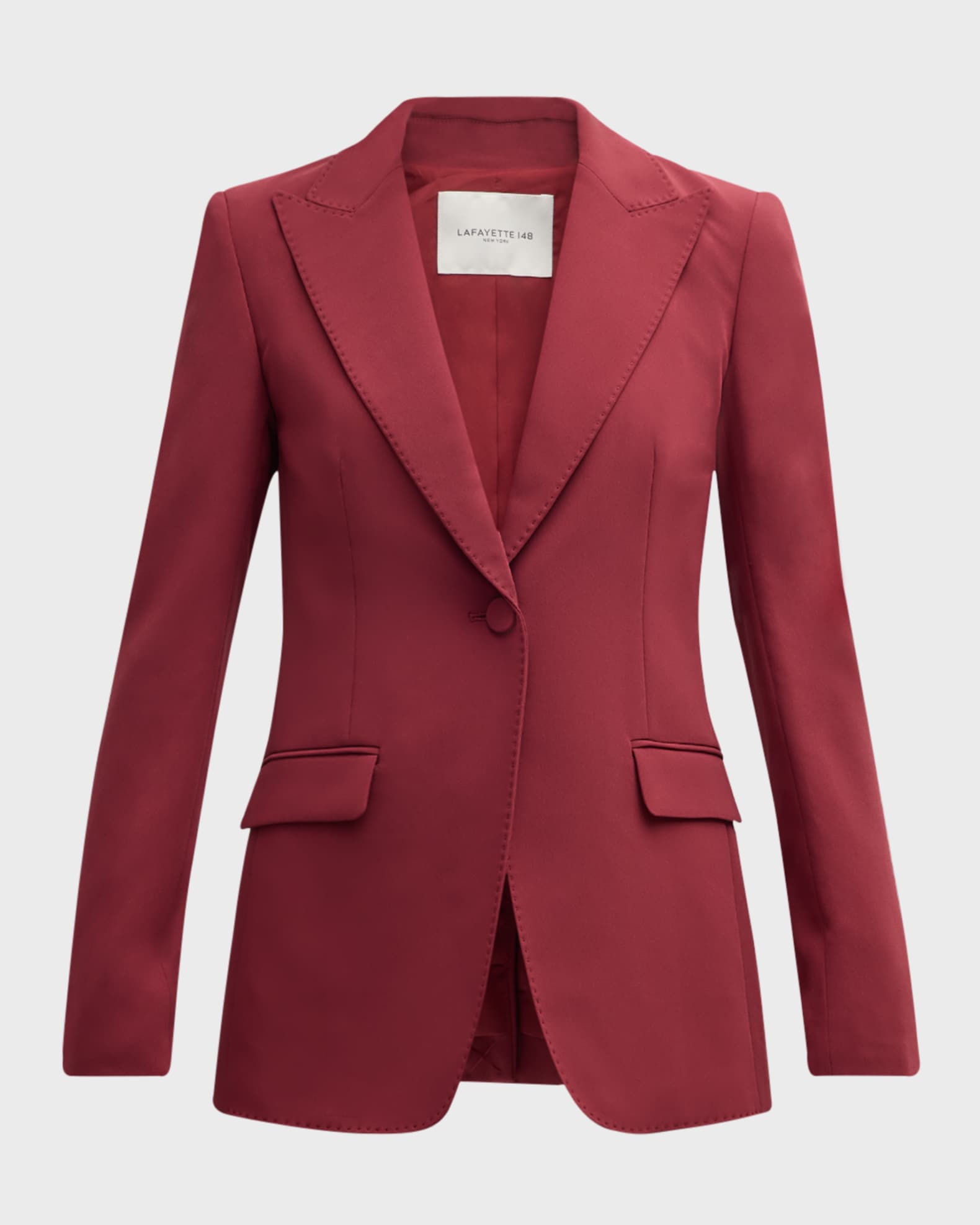 Lafayette 148 New York Women s Finesse Crepe Single Button Blazer