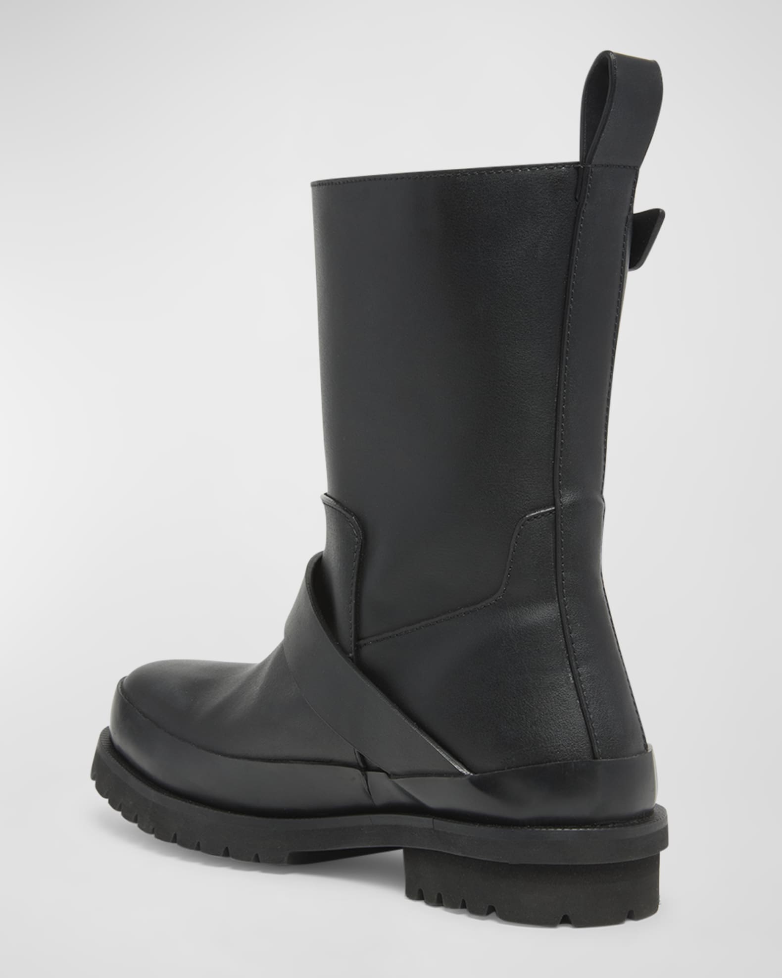 Stella McCartney Trace Alter Buckle Moto Booties | Neiman Marcus