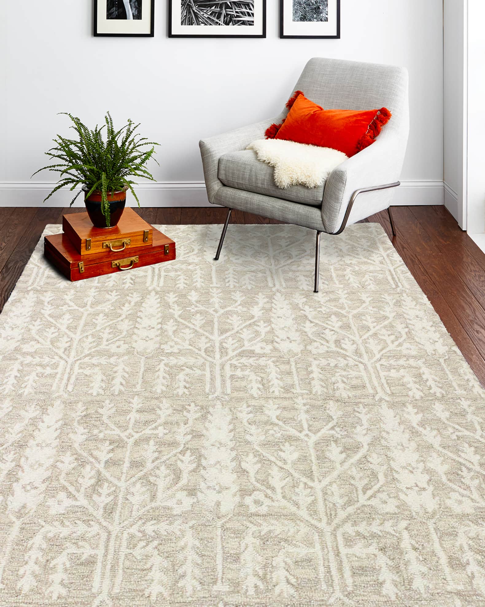 Linnea Hand Tufted Rug   5' x 8' 1