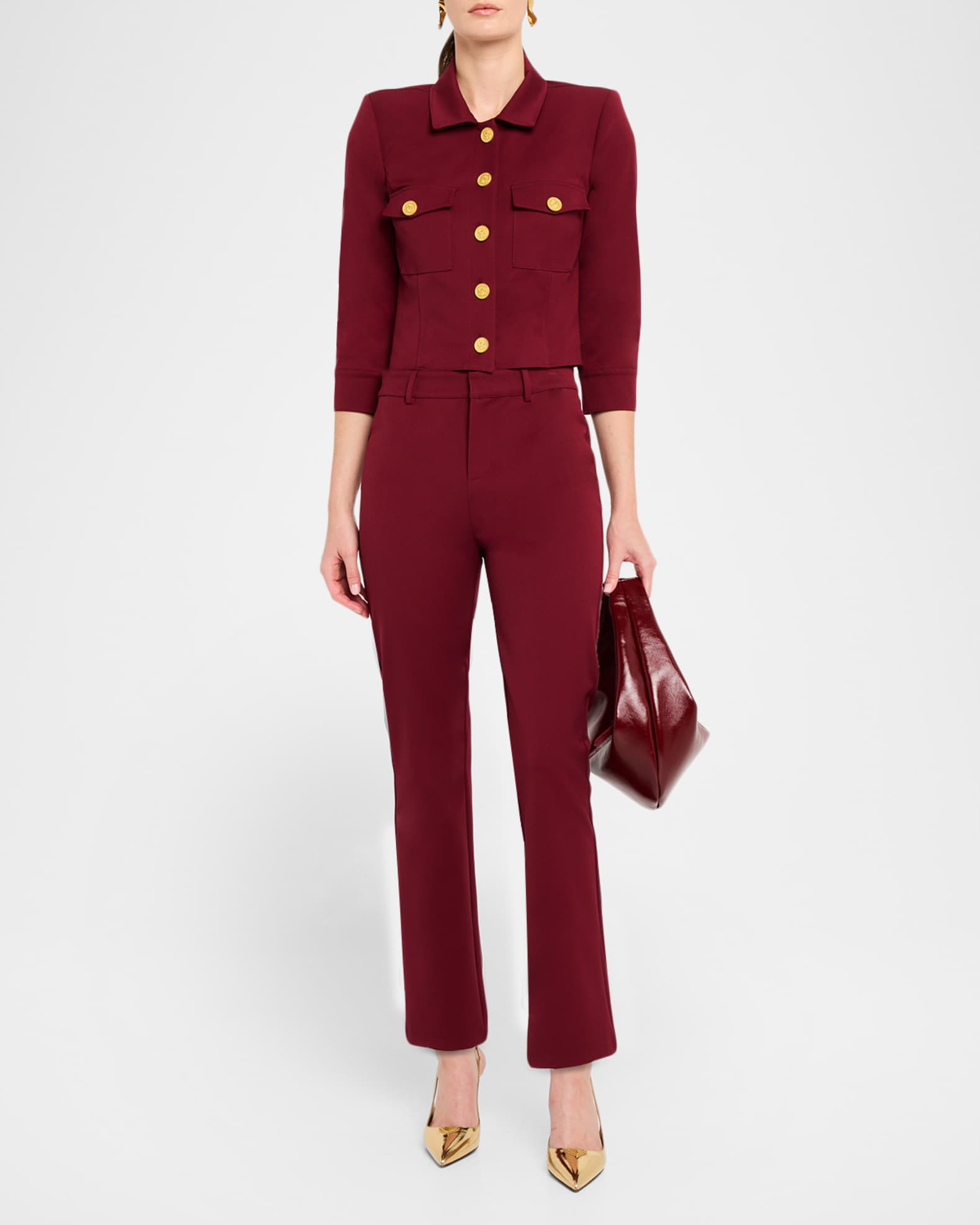 Kumi Cropped Fitted Jacket