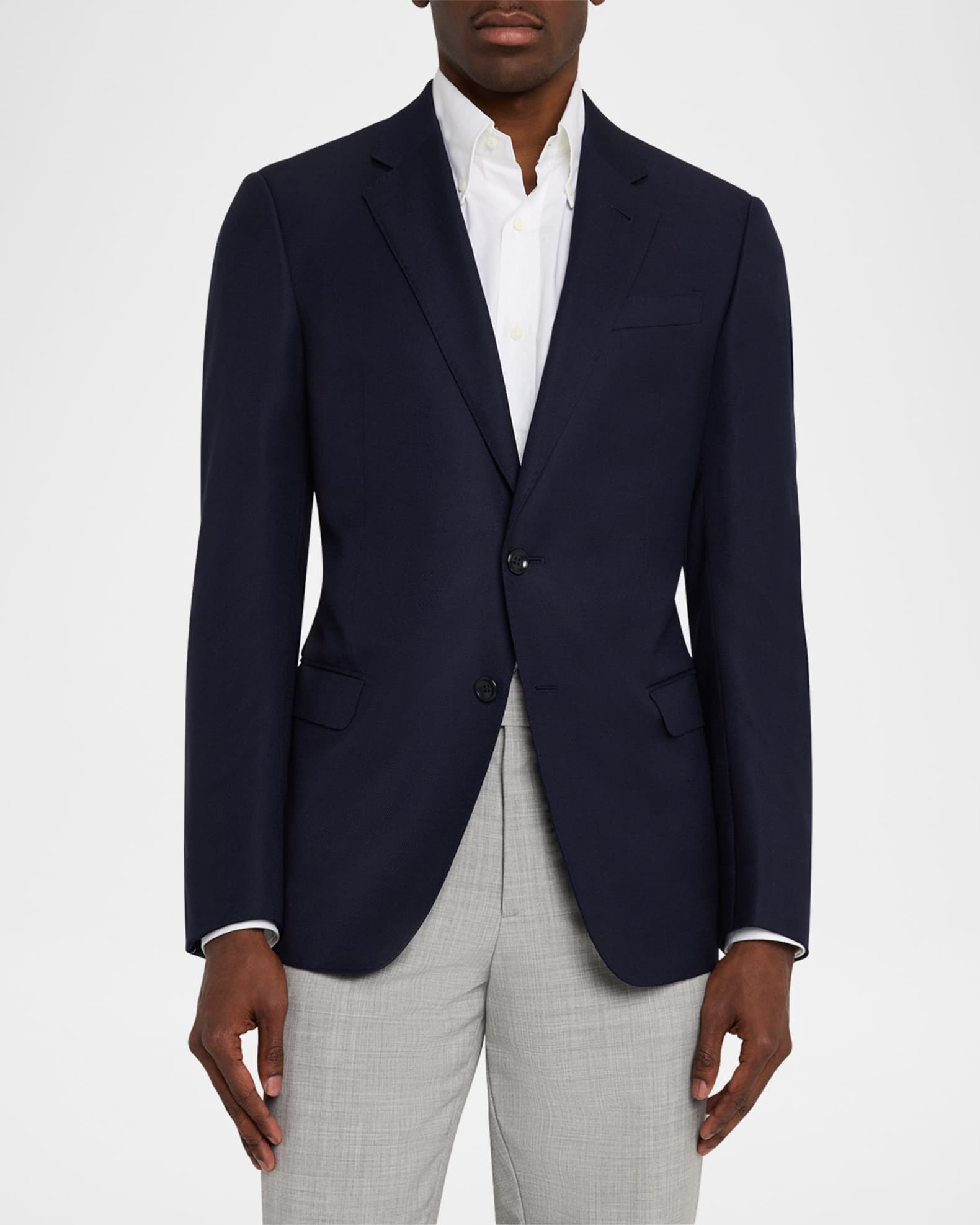 Giorgio Armani Men's Wool Textured Soft Line Sport Coat | Neiman