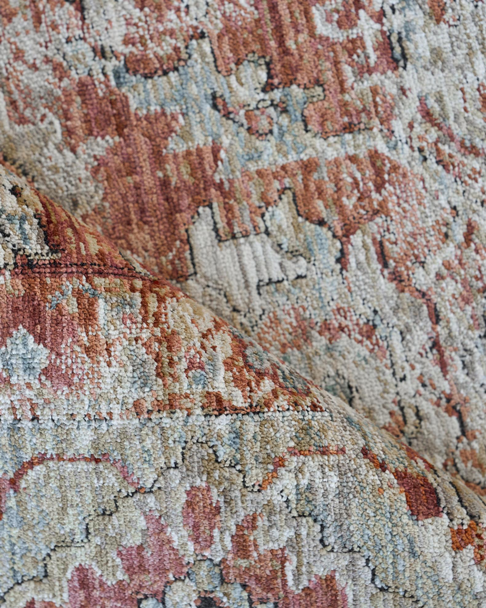 Antique-Loomed Rust and Blue Rug Collection | Neiman Marcus