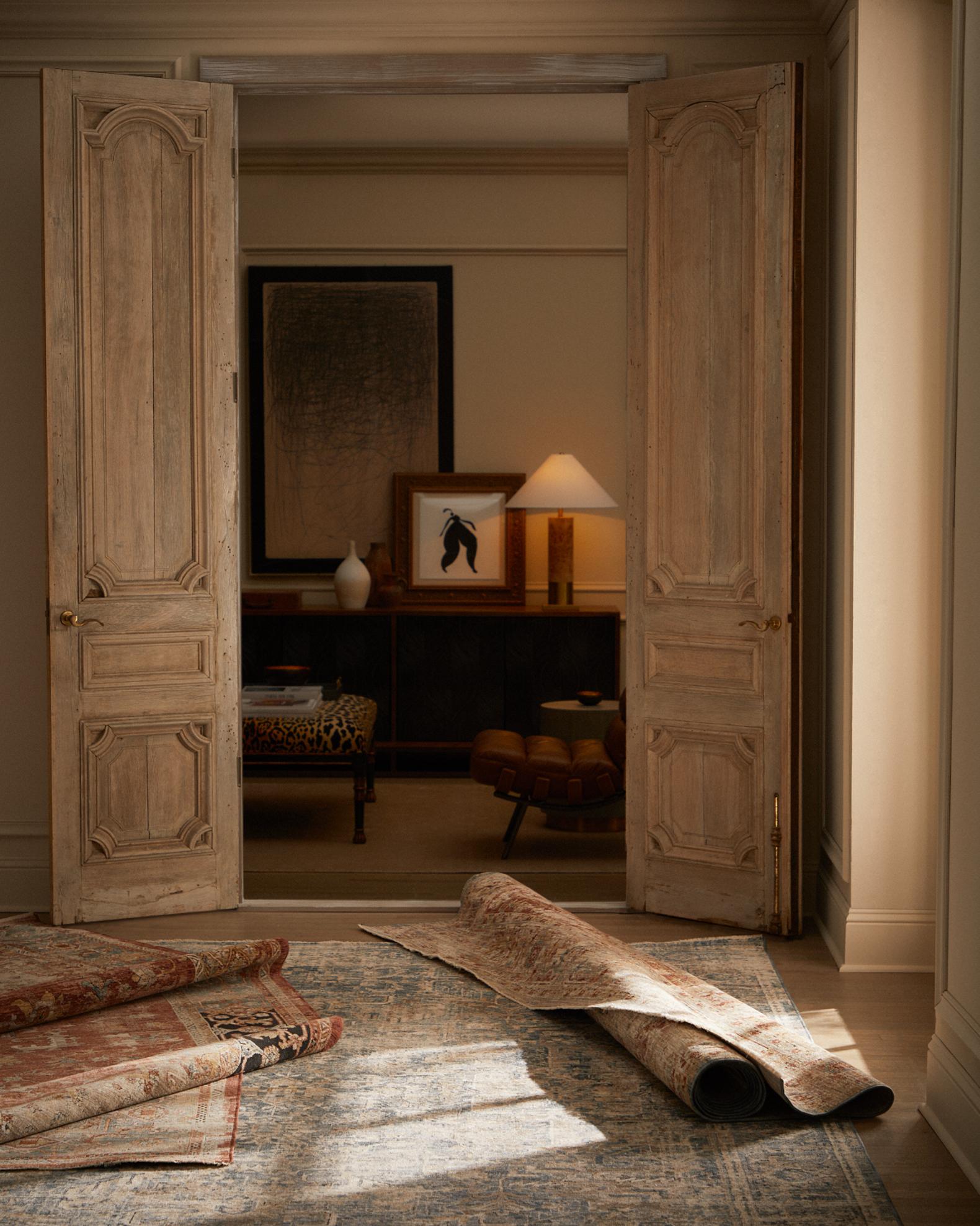 Antique Rust and Black Rug Collection | Neiman Marcus