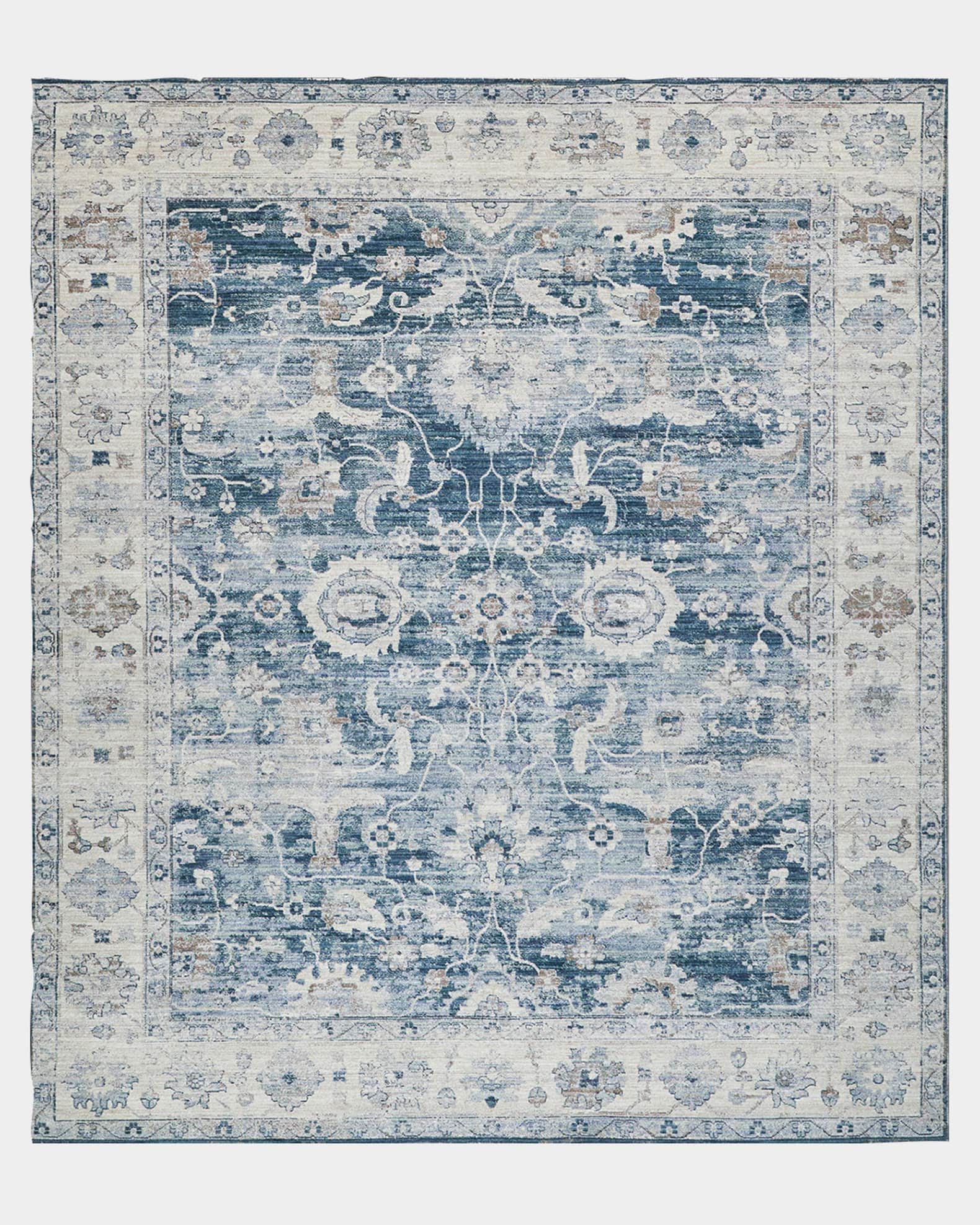 Vintage Loom Blue & Beige Rug 0