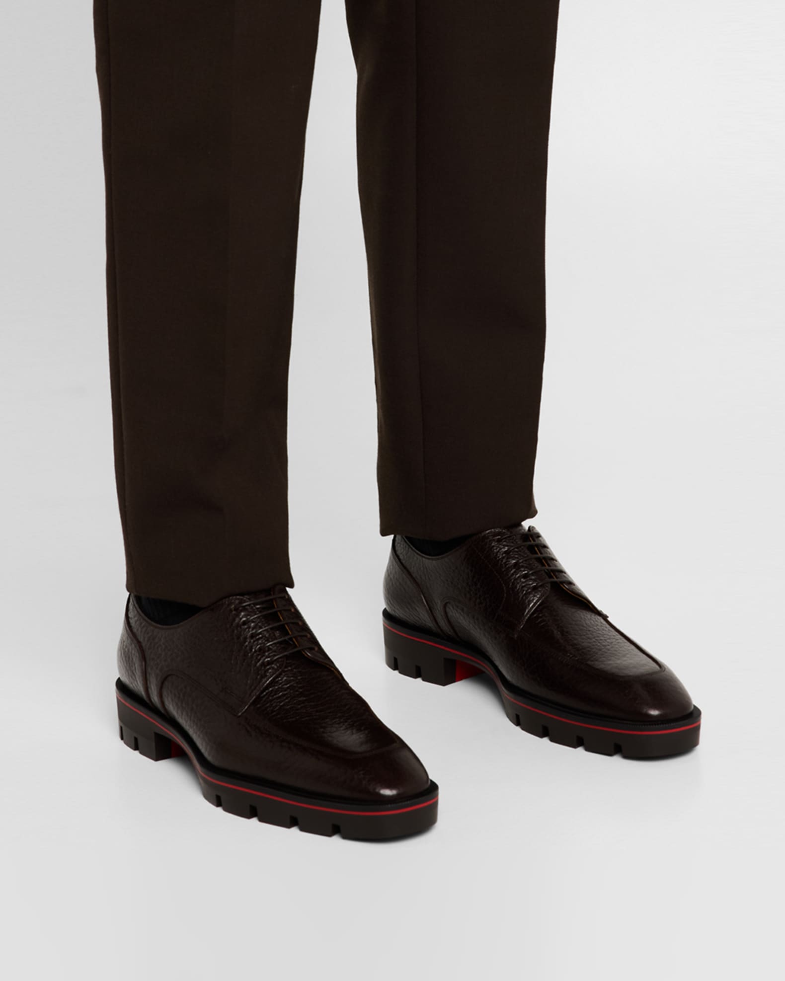Men's Davisol Grained Leather Derby Shoes 1