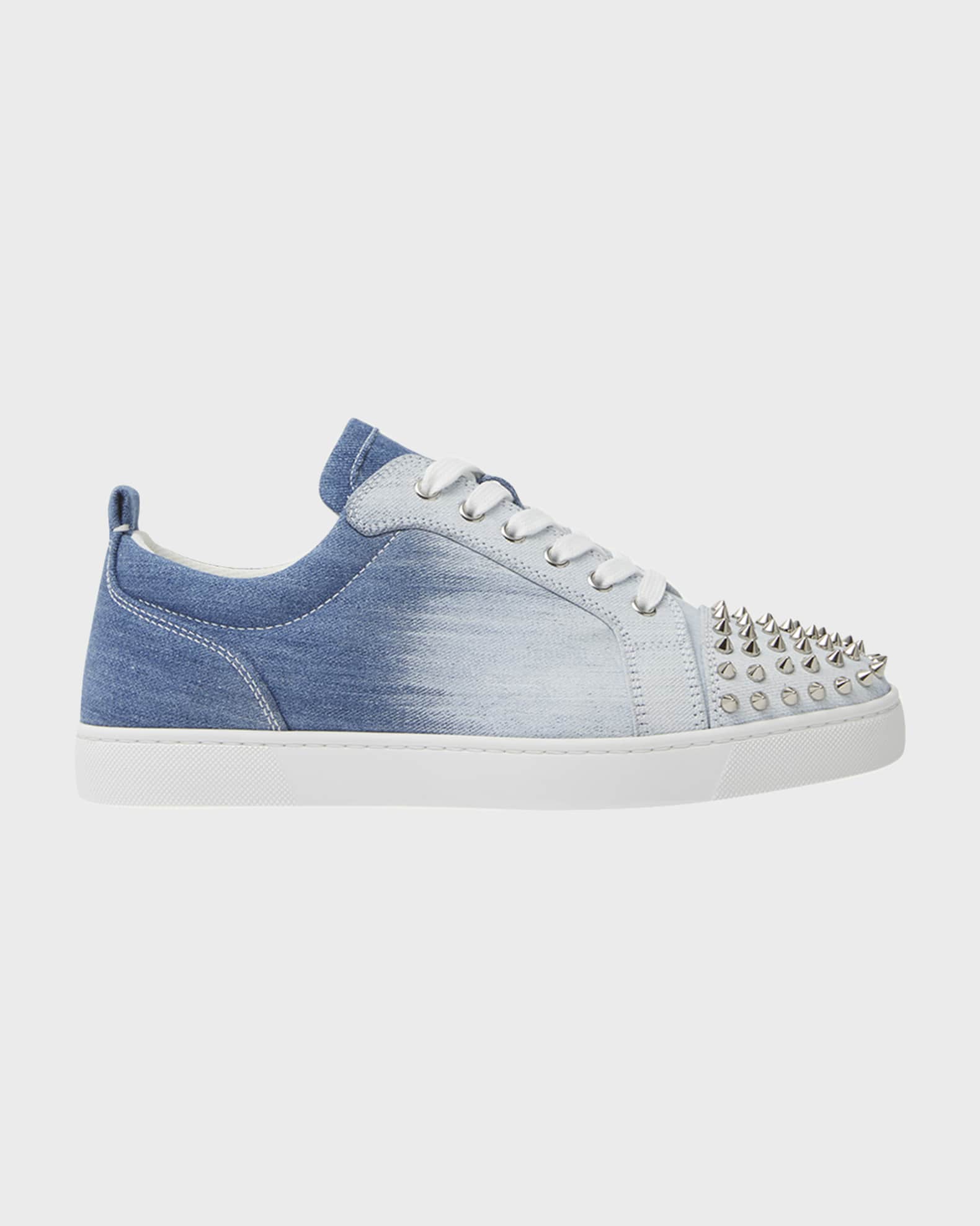 Men s Louis Junior Spikes Denim Low Top Sneakers
