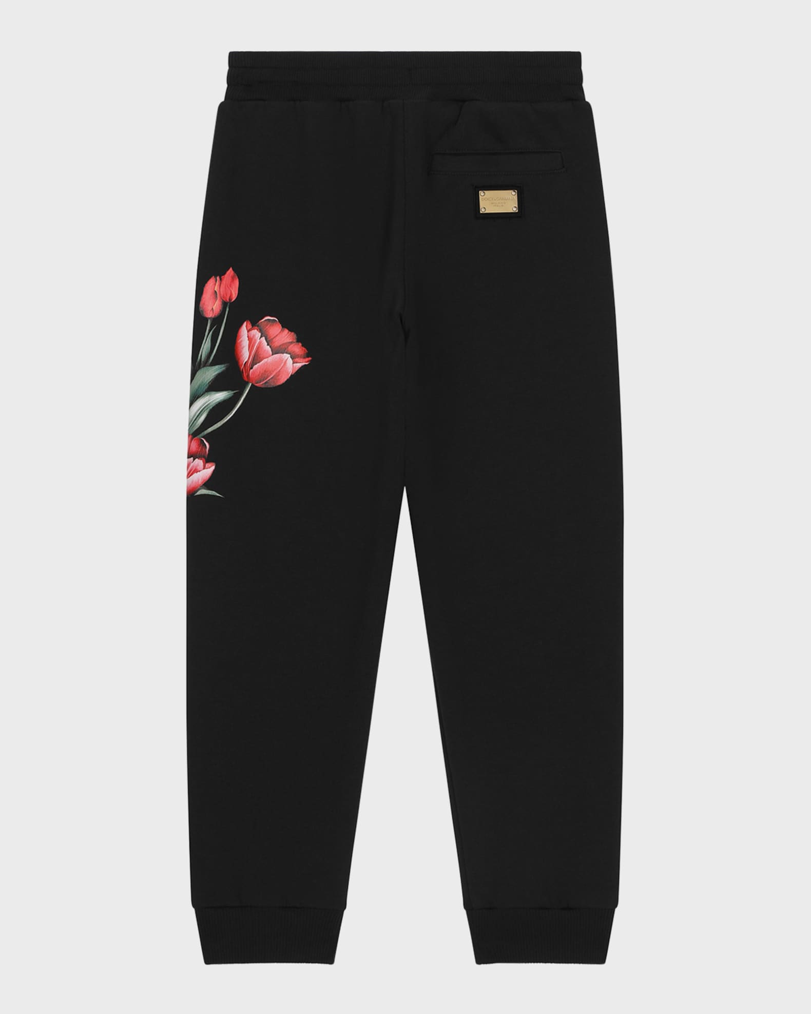 Girl's Sweatpants W/ Embroidered Tulips 1