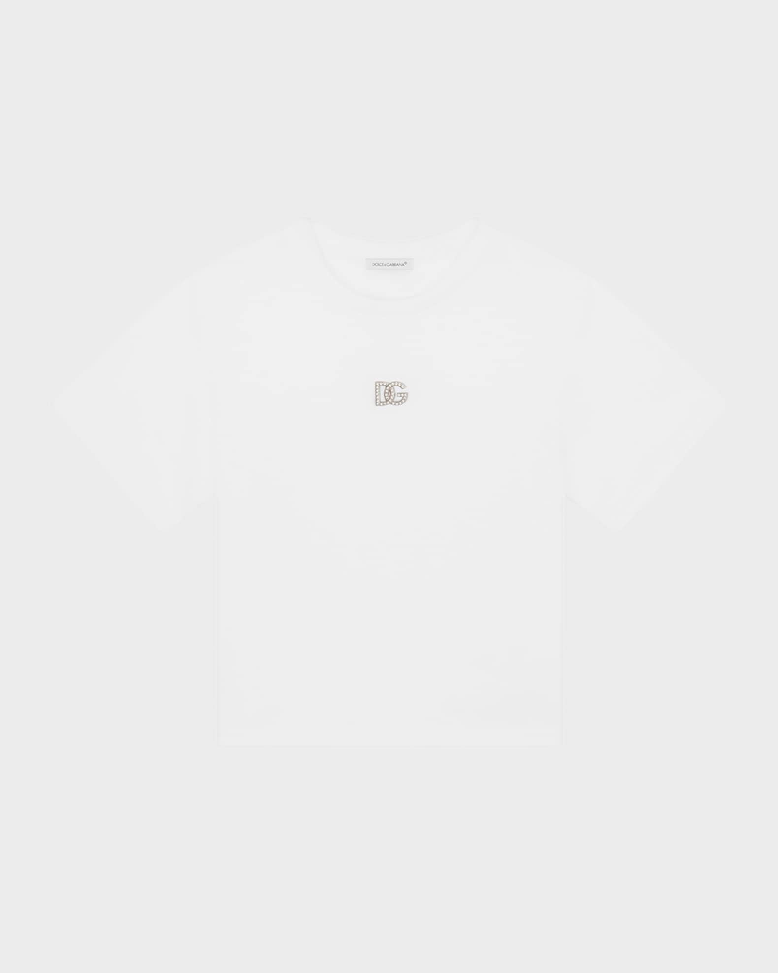 Girl's Embellished Interlocked Logo-Print T-Shirt 0
