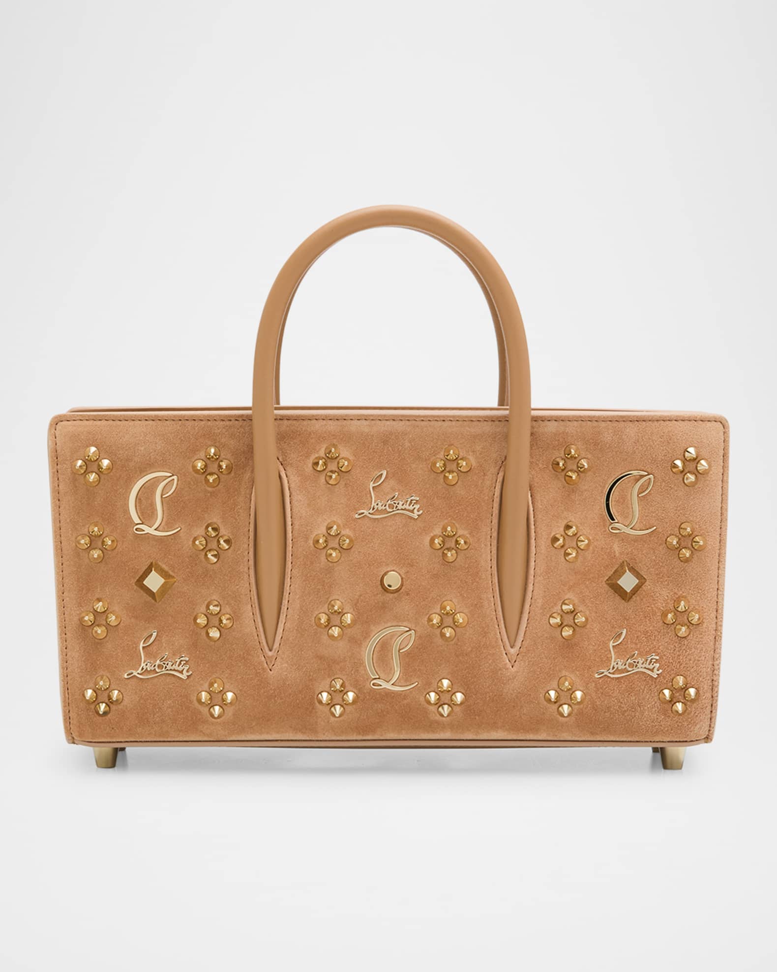 Paloma Loubinthesky Spike Suede Top Handle Bag
