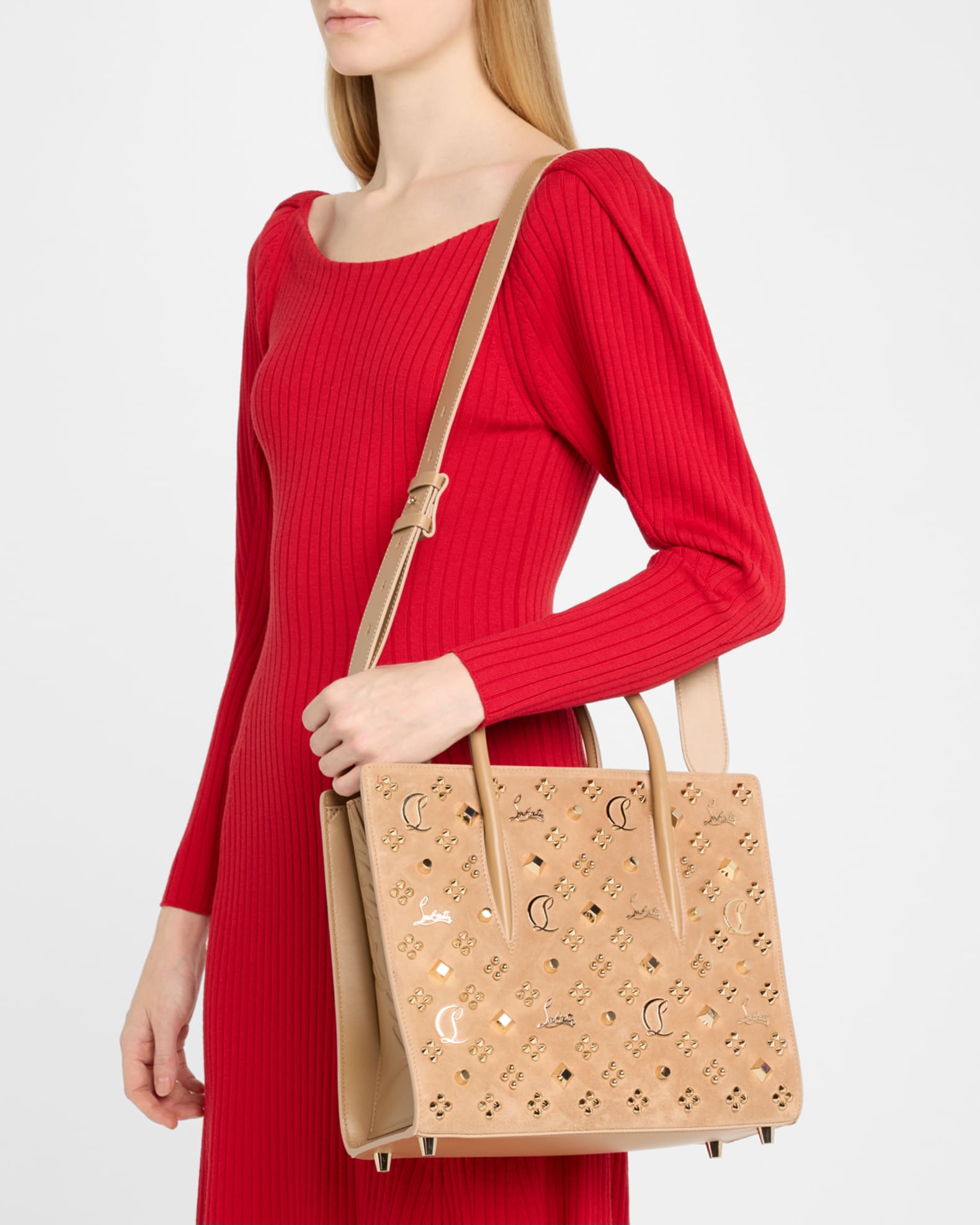 ＊Christian Louboutin＊ Paloma medium トップハンドルバッグ Paloma medium - Top handle bag - Grained calf leather and