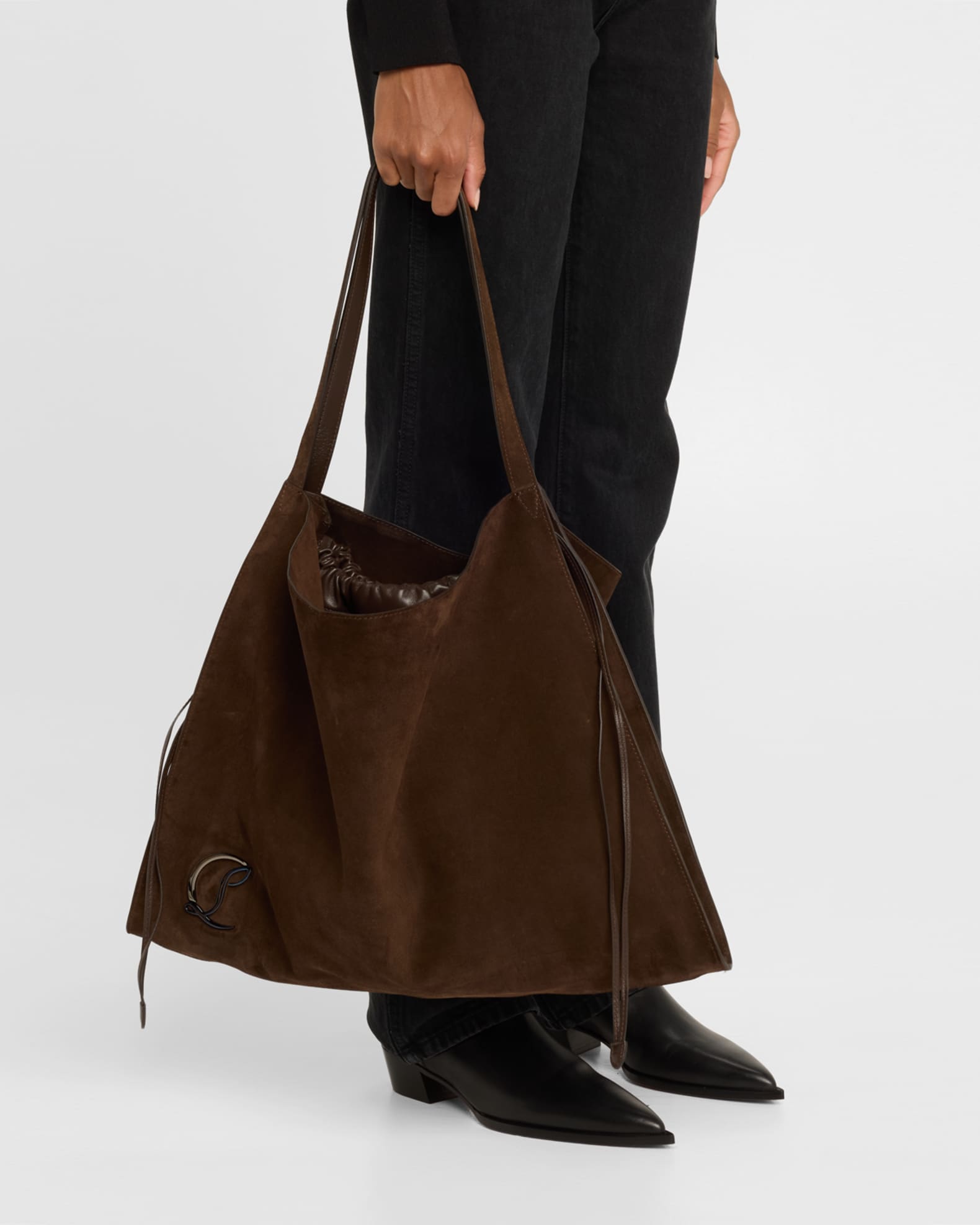 Christian Louboutin Le 54 Tote in Suede | Neiman Marcus