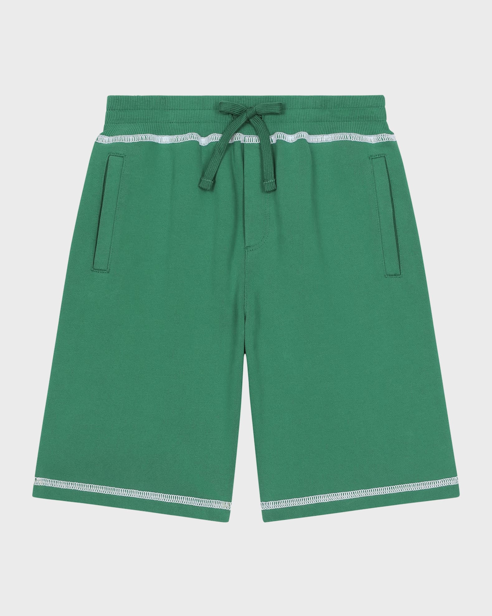 Boy's Logo Embroidered Jogger Shorts 0