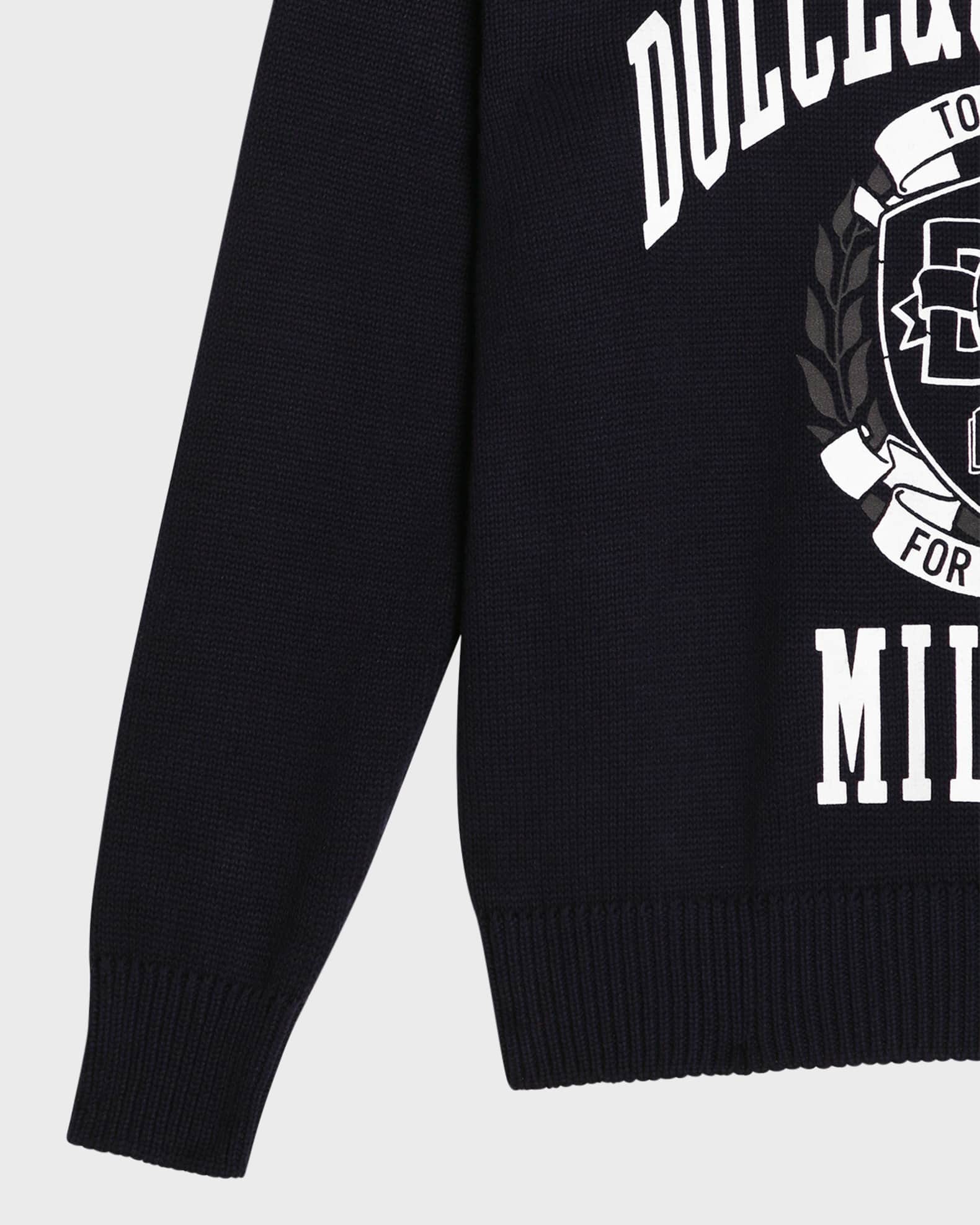 DOLCE & GABBANA バック・トゥ・スクール パーカー Boy's Dolce Too Cool For School Graphic Crewneck | Neiman Marcus