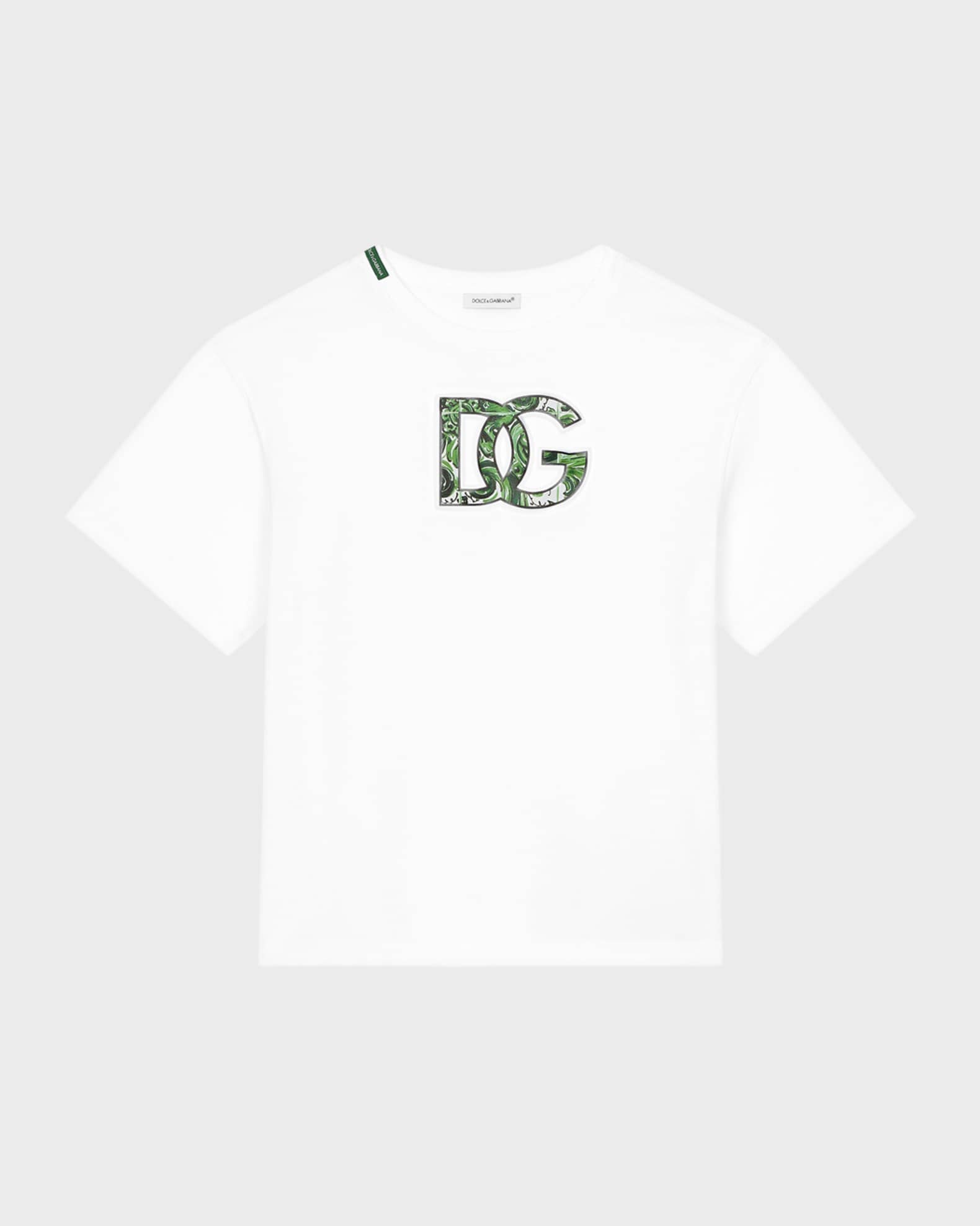 Dolce&Gabbana DG EMBOSSED FILM SS TEE | Neiman Marcus