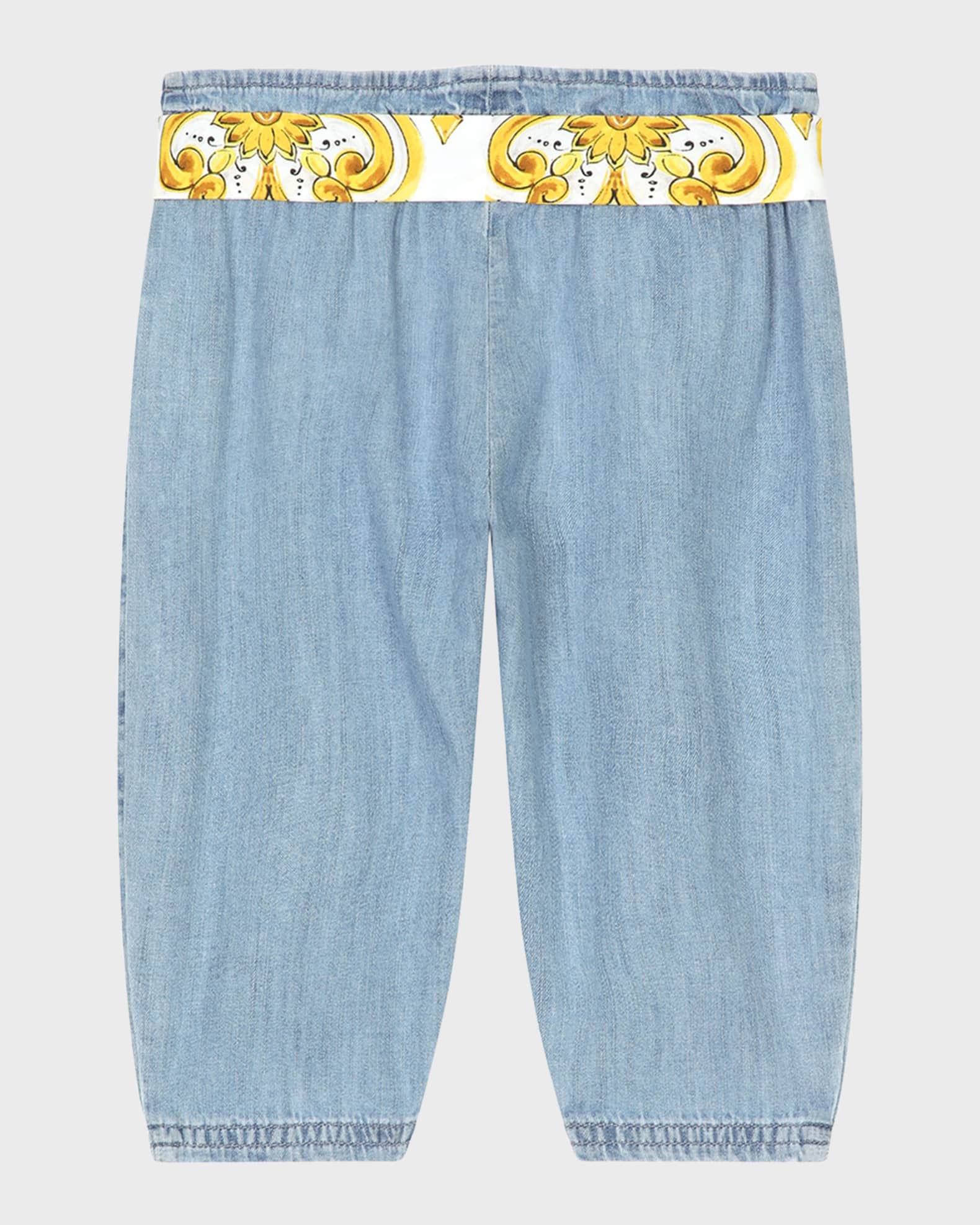 Girl's Paperbag Belted Pants, Size 12M-30M 1