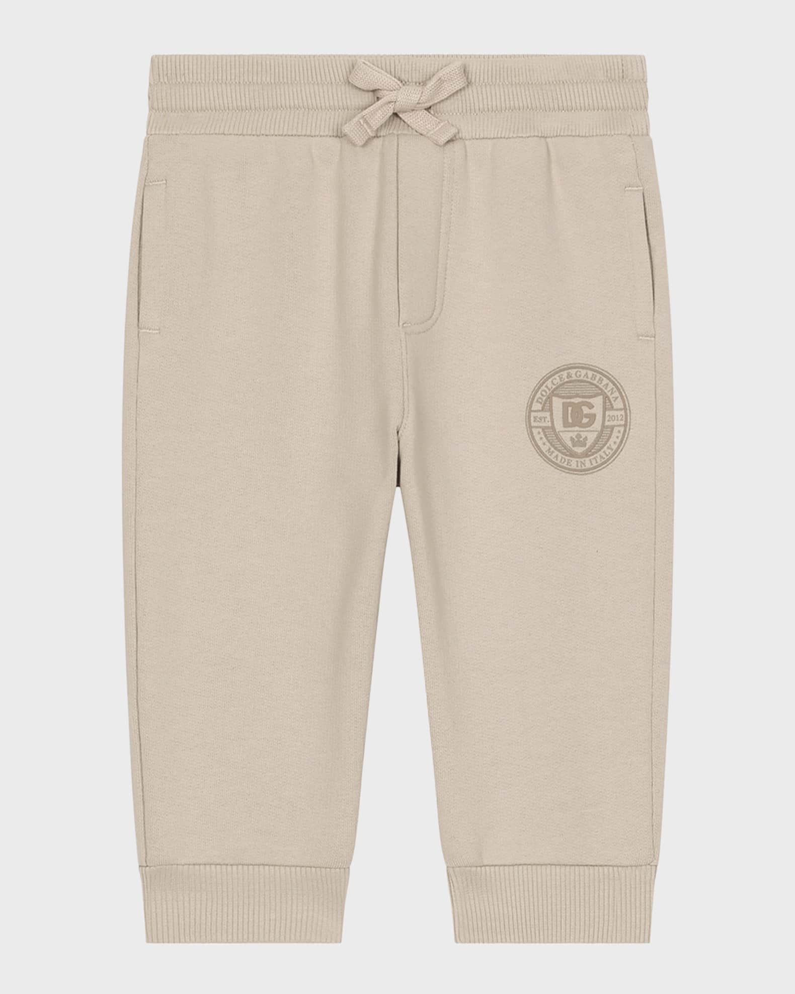 Boy's Logo Stamped Joggers, Size 12M-30M 0