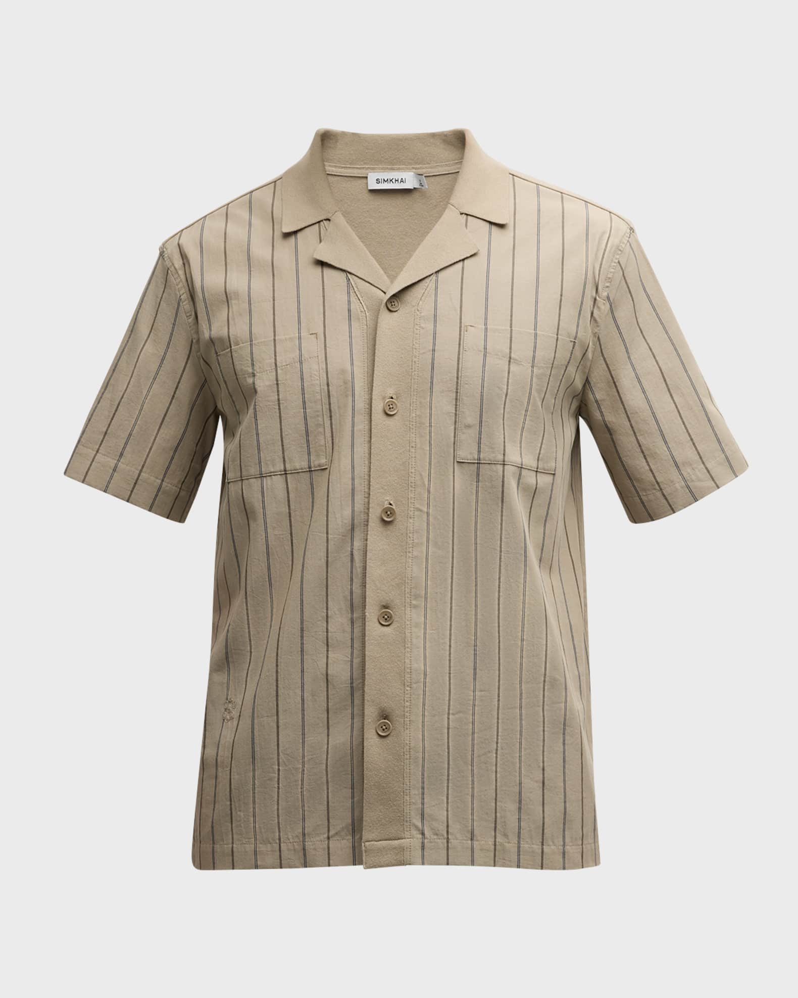 Clarke Silk Foulard Camp Shirt Kelly Green - Simkhai