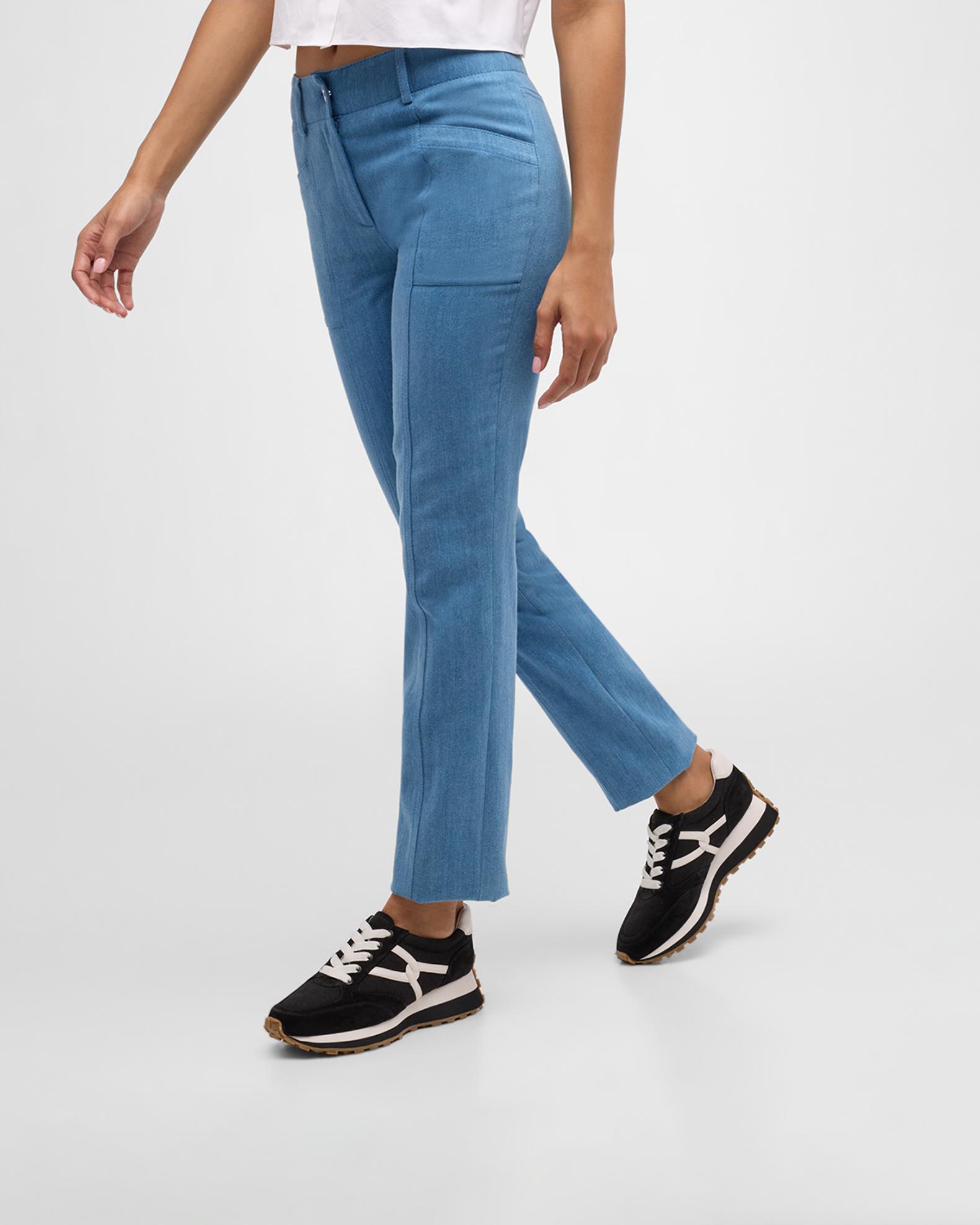 Valentina Mixed Leather Retro Sneakers | Neiman Marcus