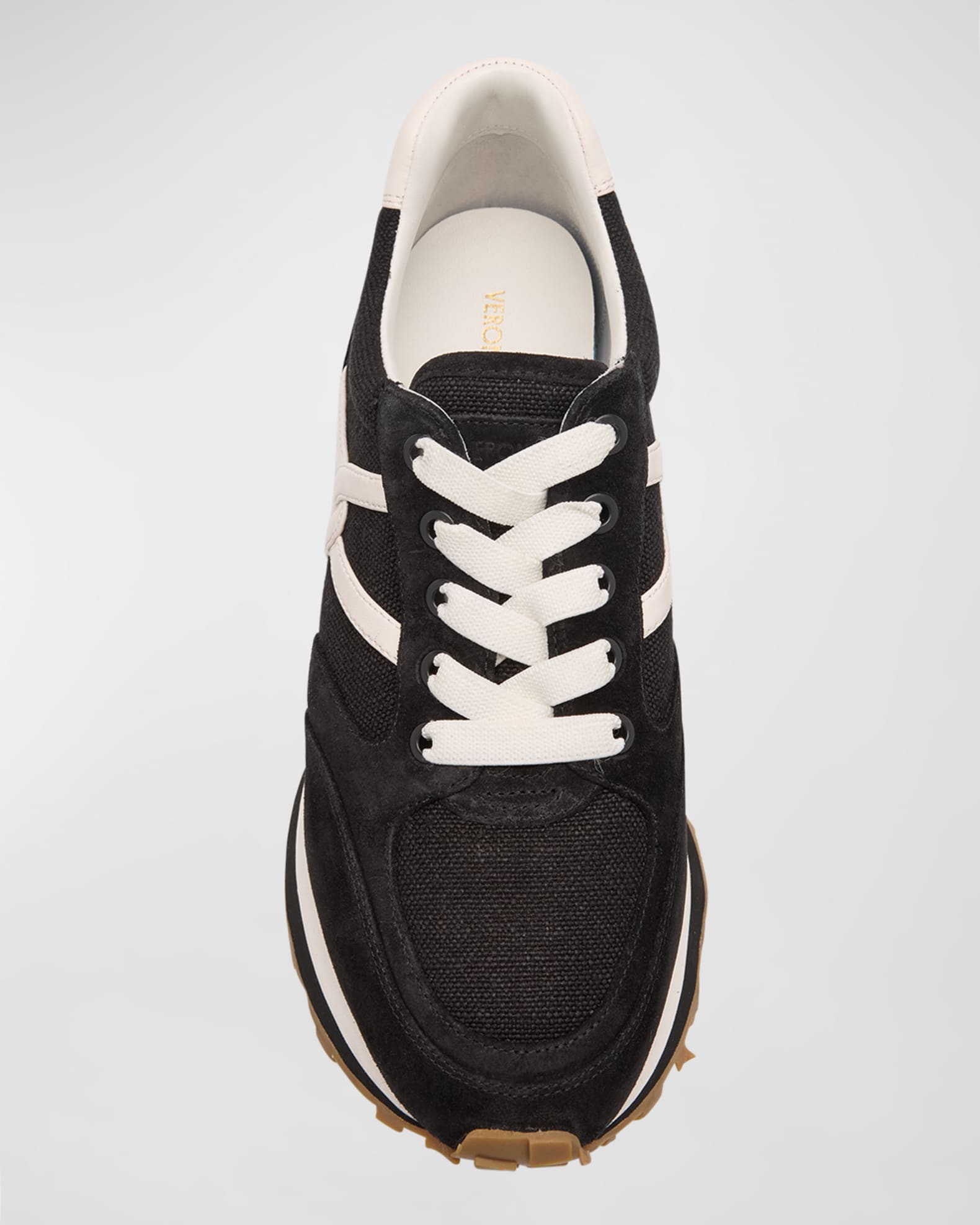 Veronica Beard Valentina Mixed Leather Retro Sneakers Neiman Marcus