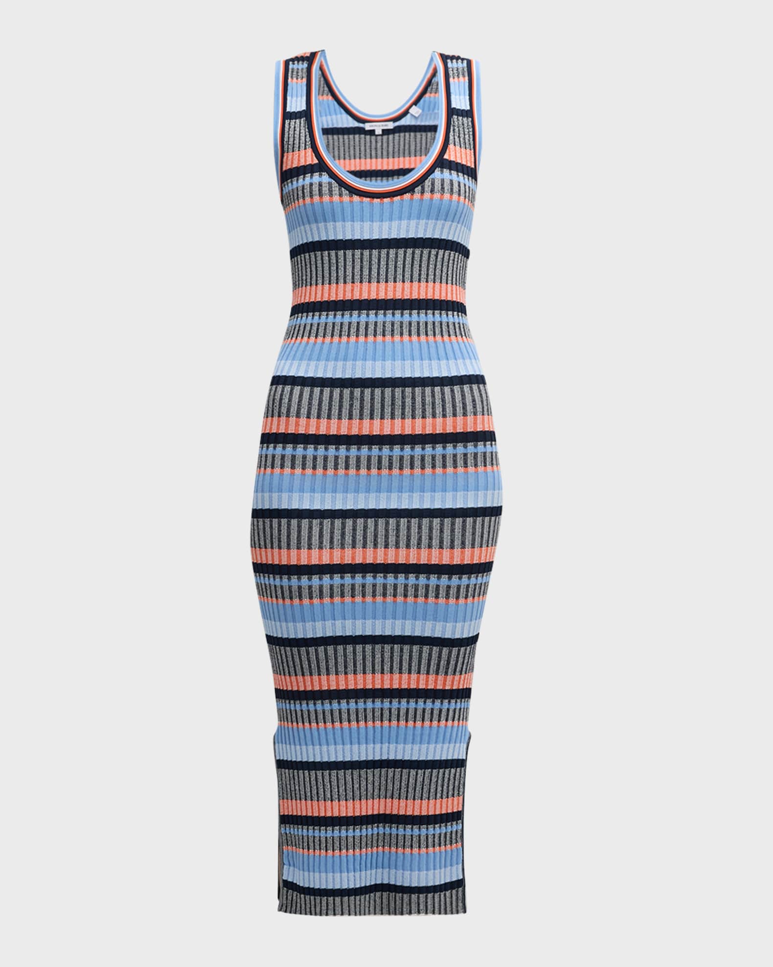 Veronica Beard Fabiana Stripe Knit Midi Dress
