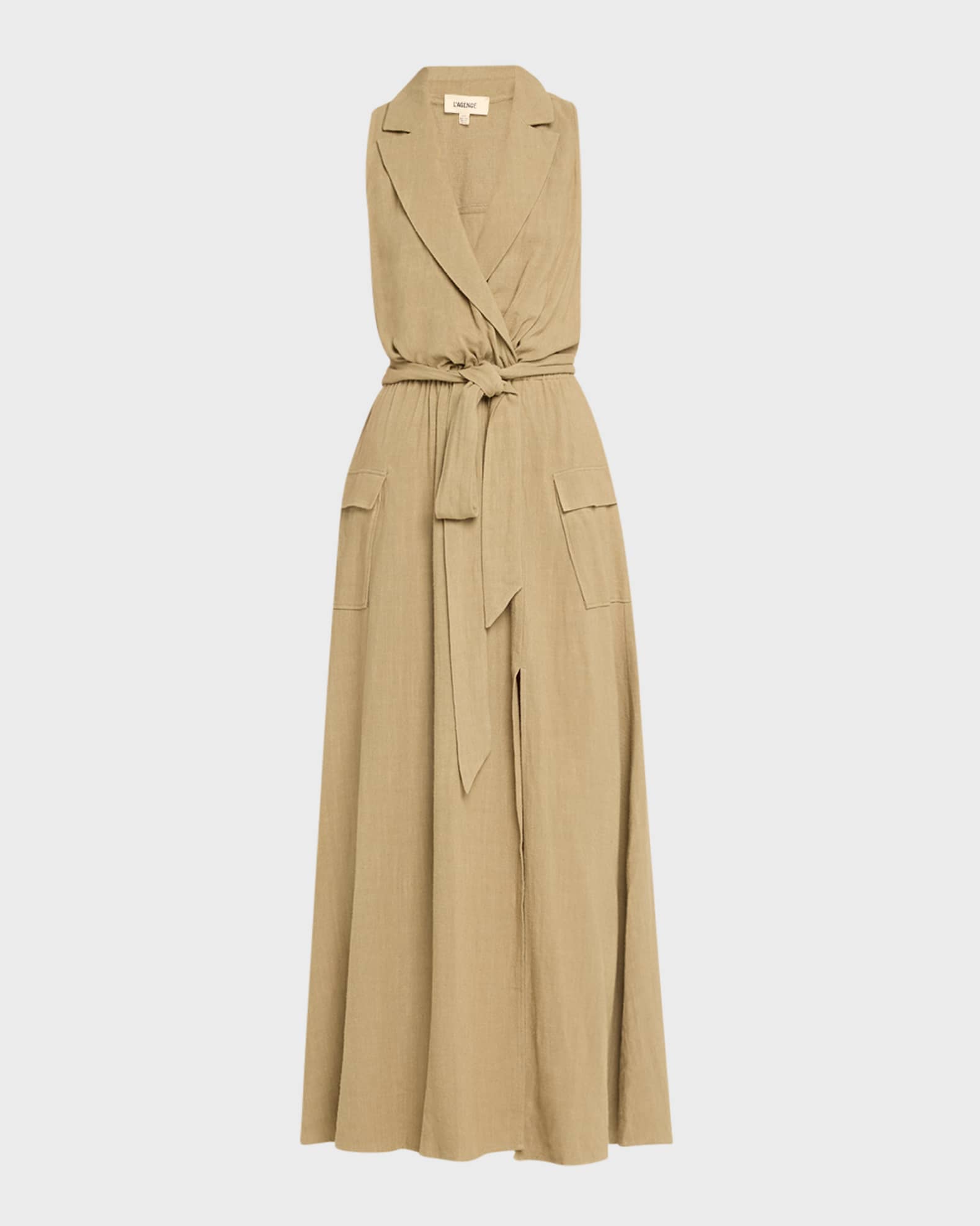 L'Agence Mayer Military Maxi Dress