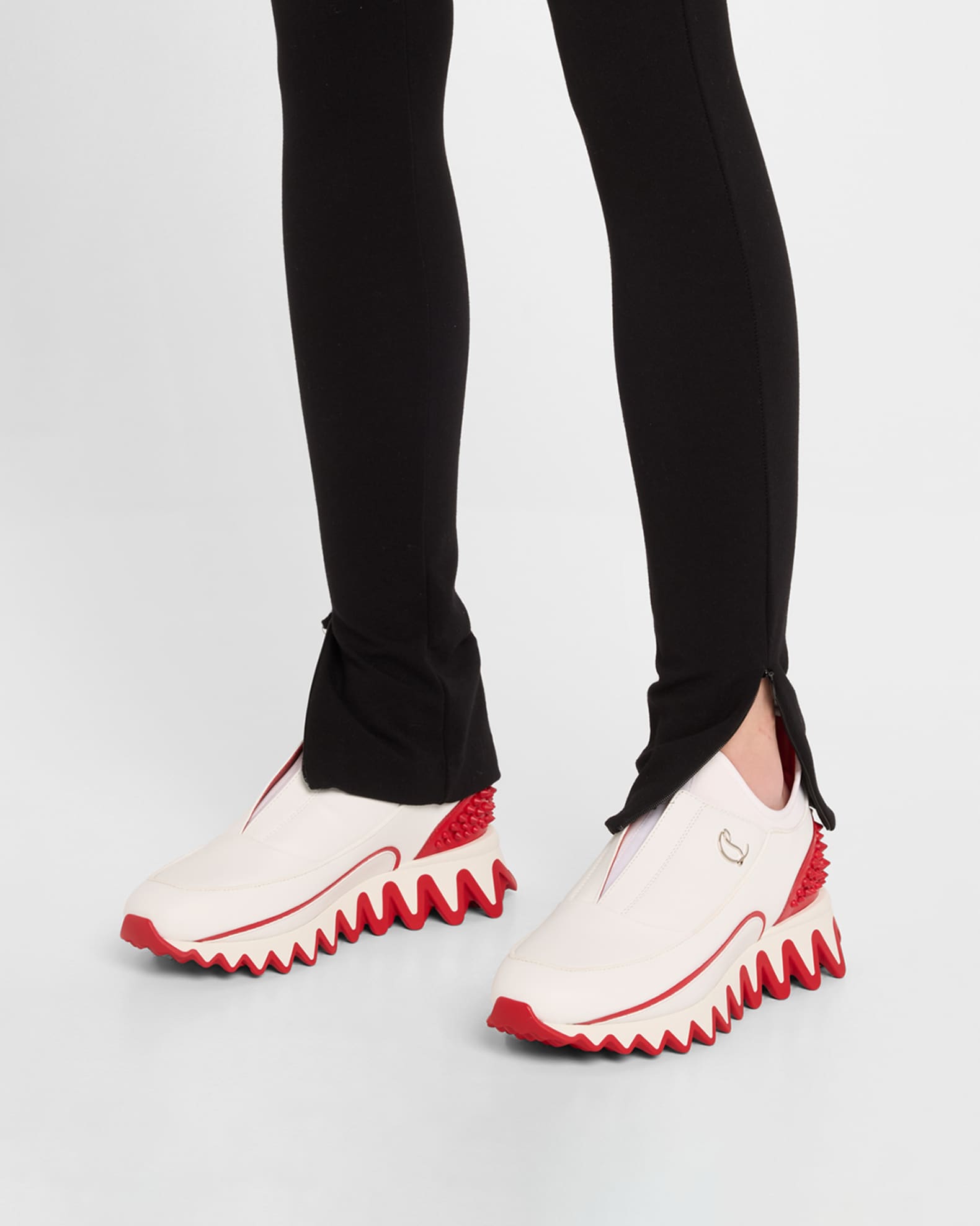 Christian louboutin spike sock donna red sole sneakers shop