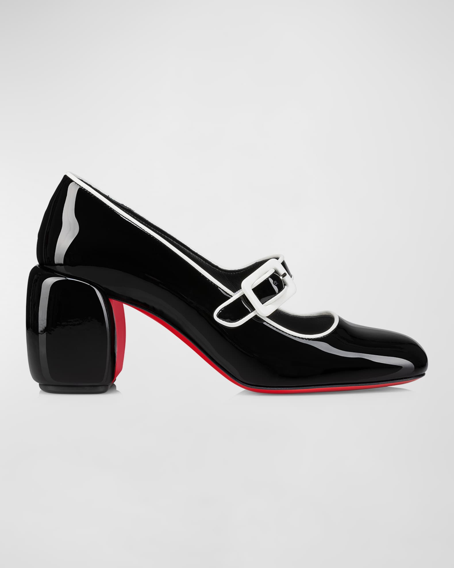 Minny Patent Mary Jane Red Sole Pumps