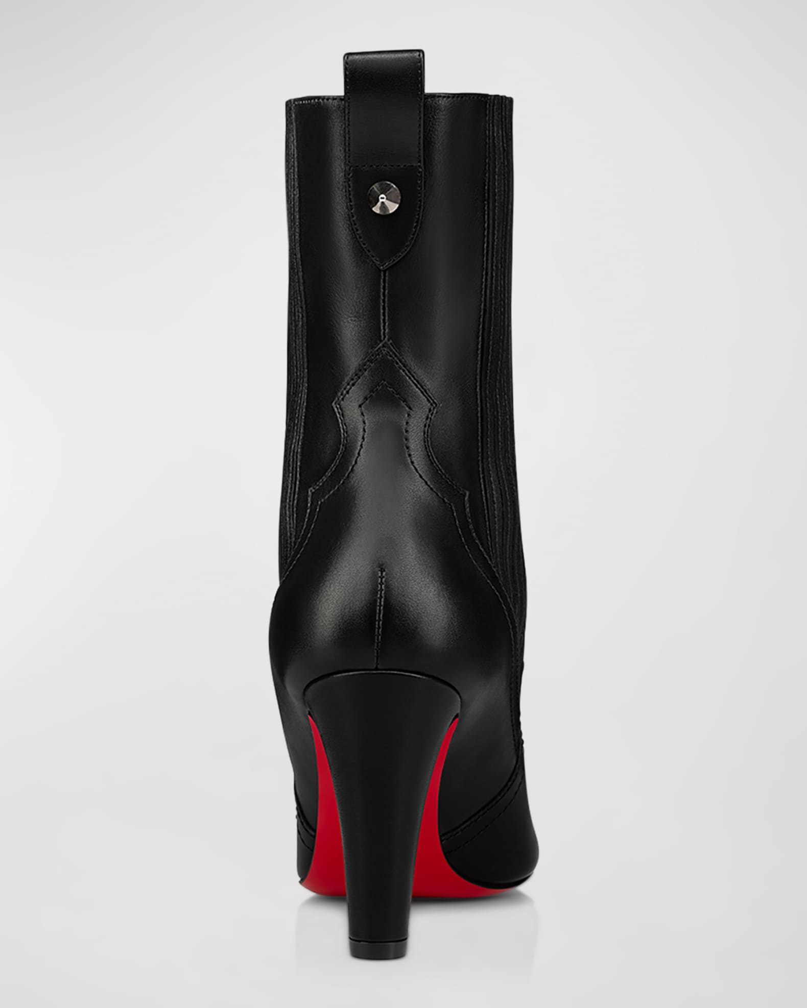Leather Chelsea Red Sole Booties