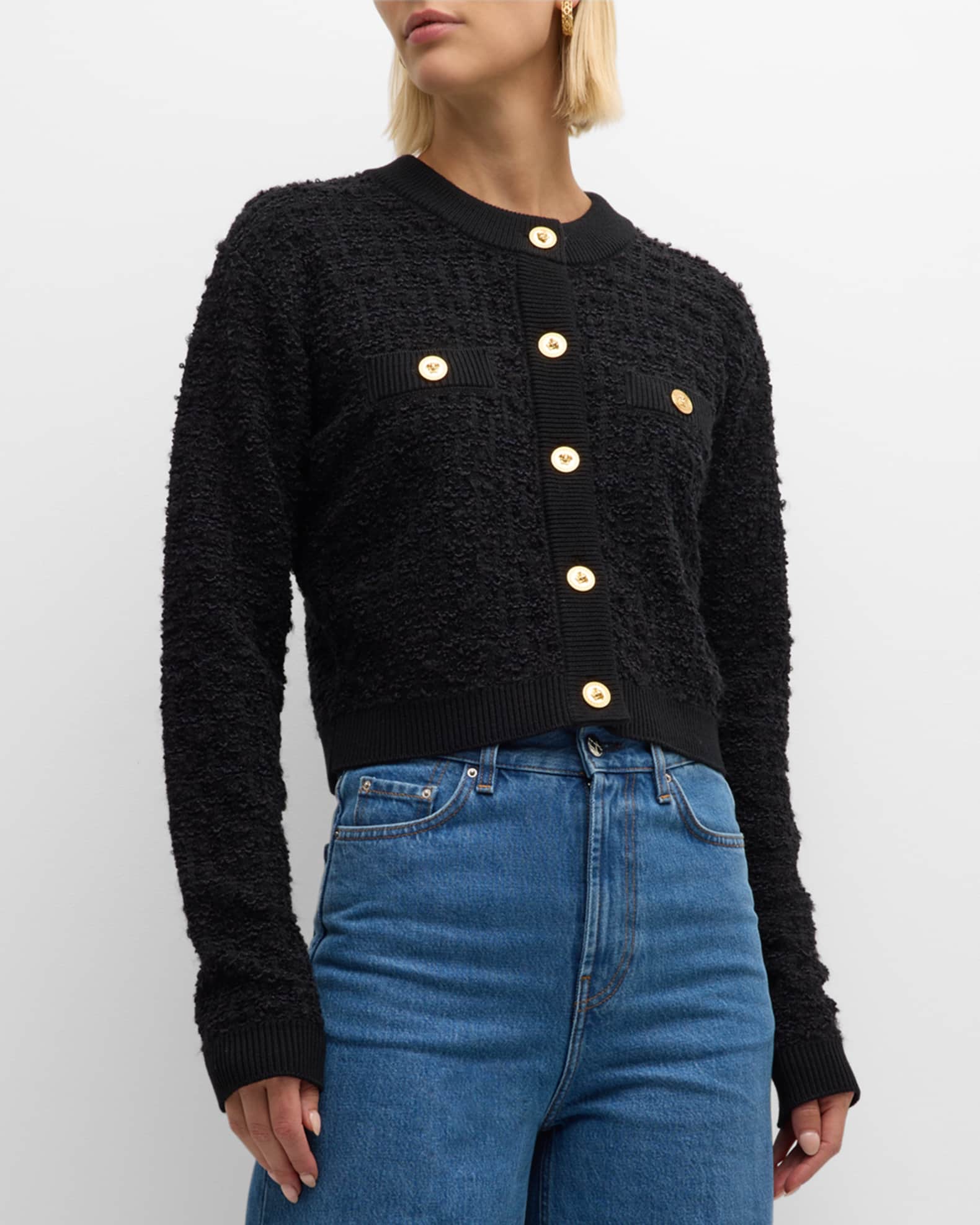 Tweed Knit Cardigan  1
