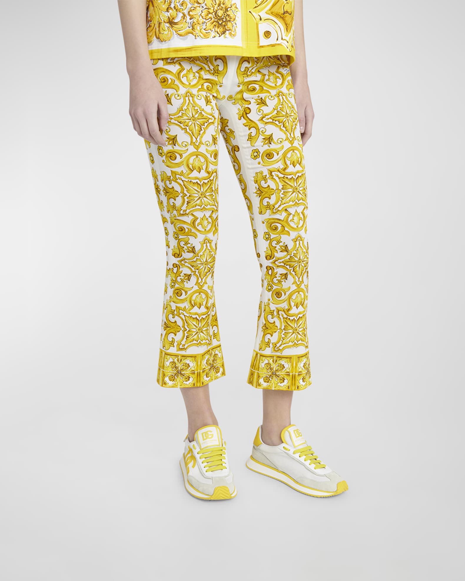 Mixed-Material DG Cushion Sneakers 1