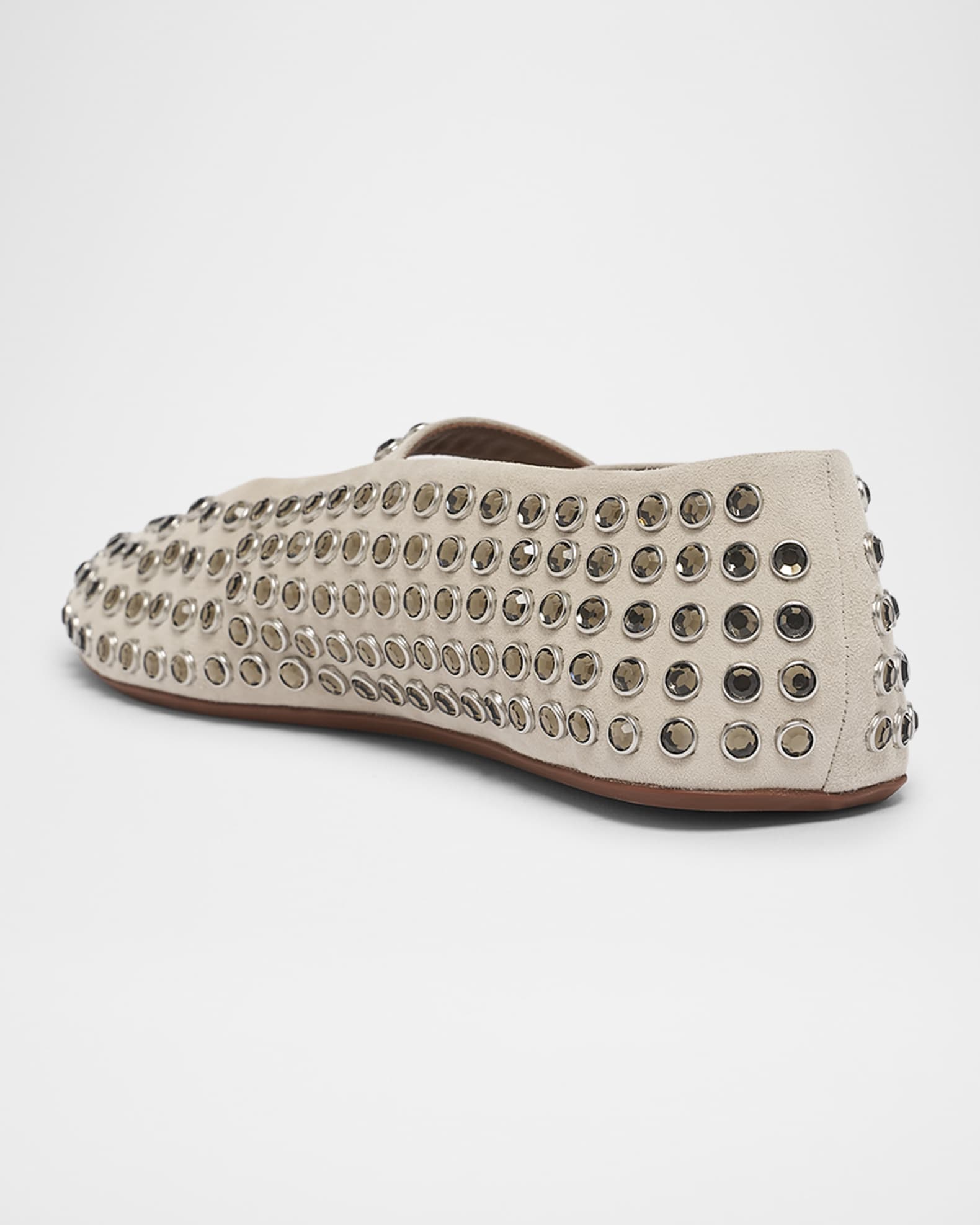 Crystal Stud Mary Jane Ballerina Flats 1