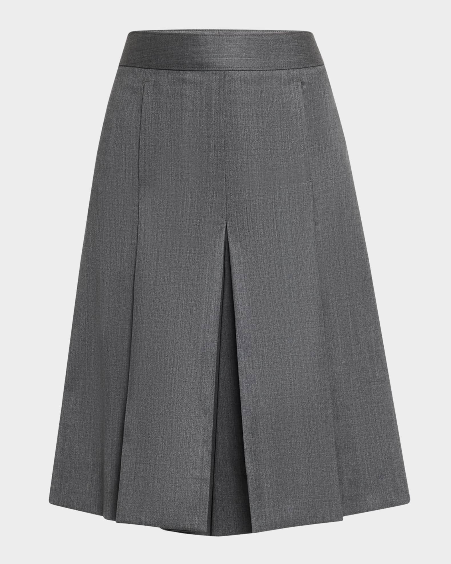 ブランドのギフト Pleated Wide-Leg Culotte Pants パンツ