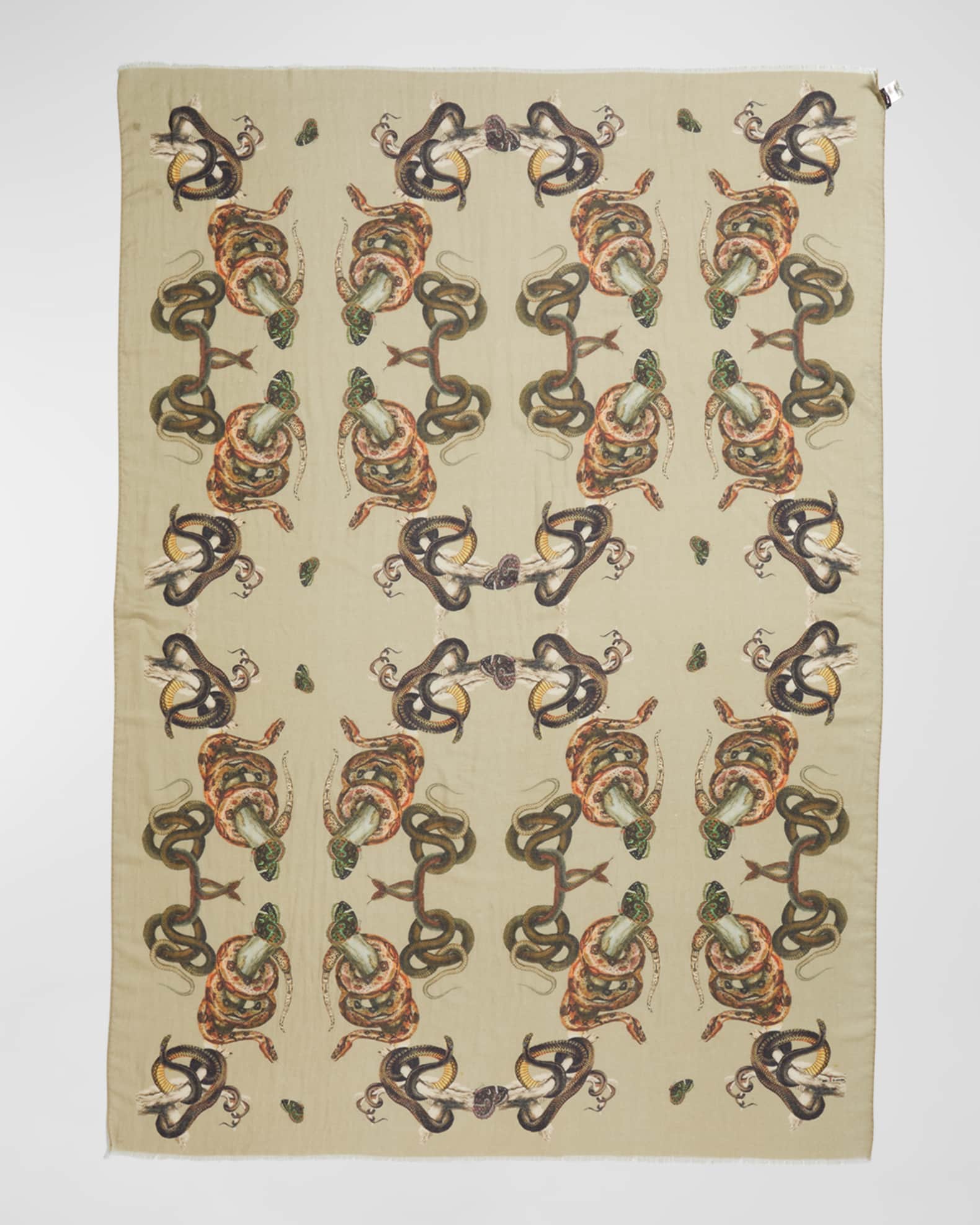 Skull cashmere scarf top