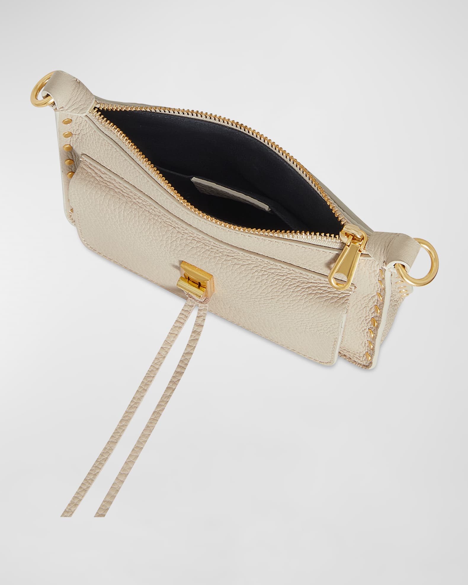 Rebecca Minkoff Darren Mini Zip Leather Crossbody Bag | Neiman Marcus