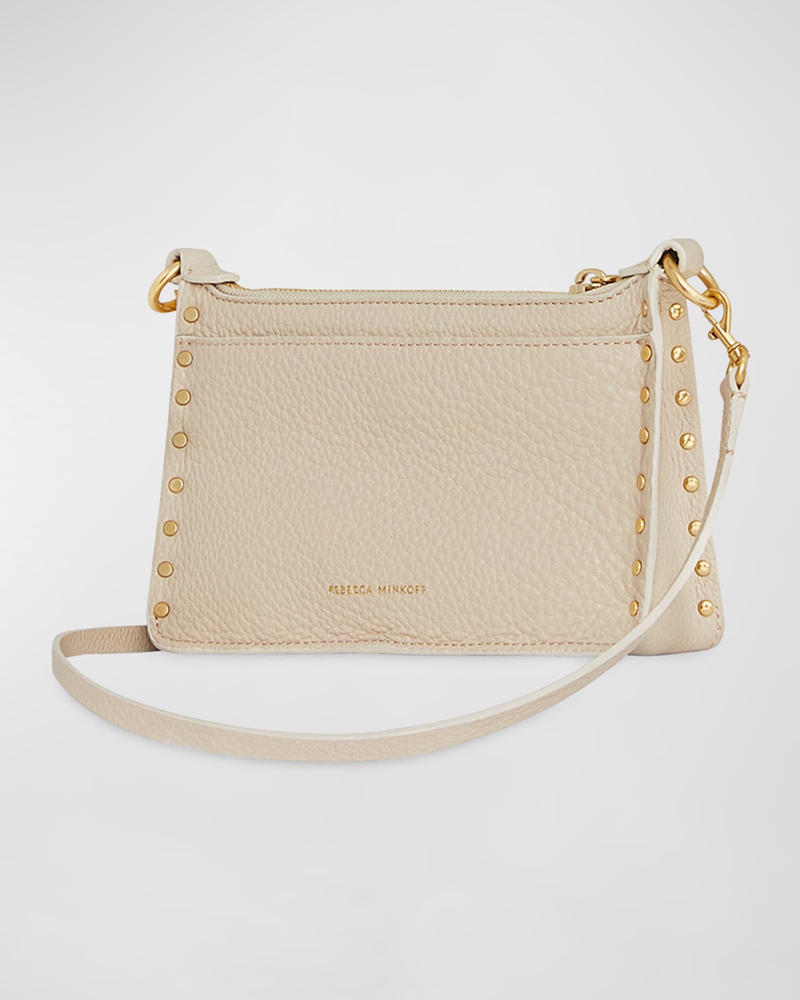 Rebecca Minkoff Darren Mini Zip Leather Crossbody Bag | Neiman Marcus