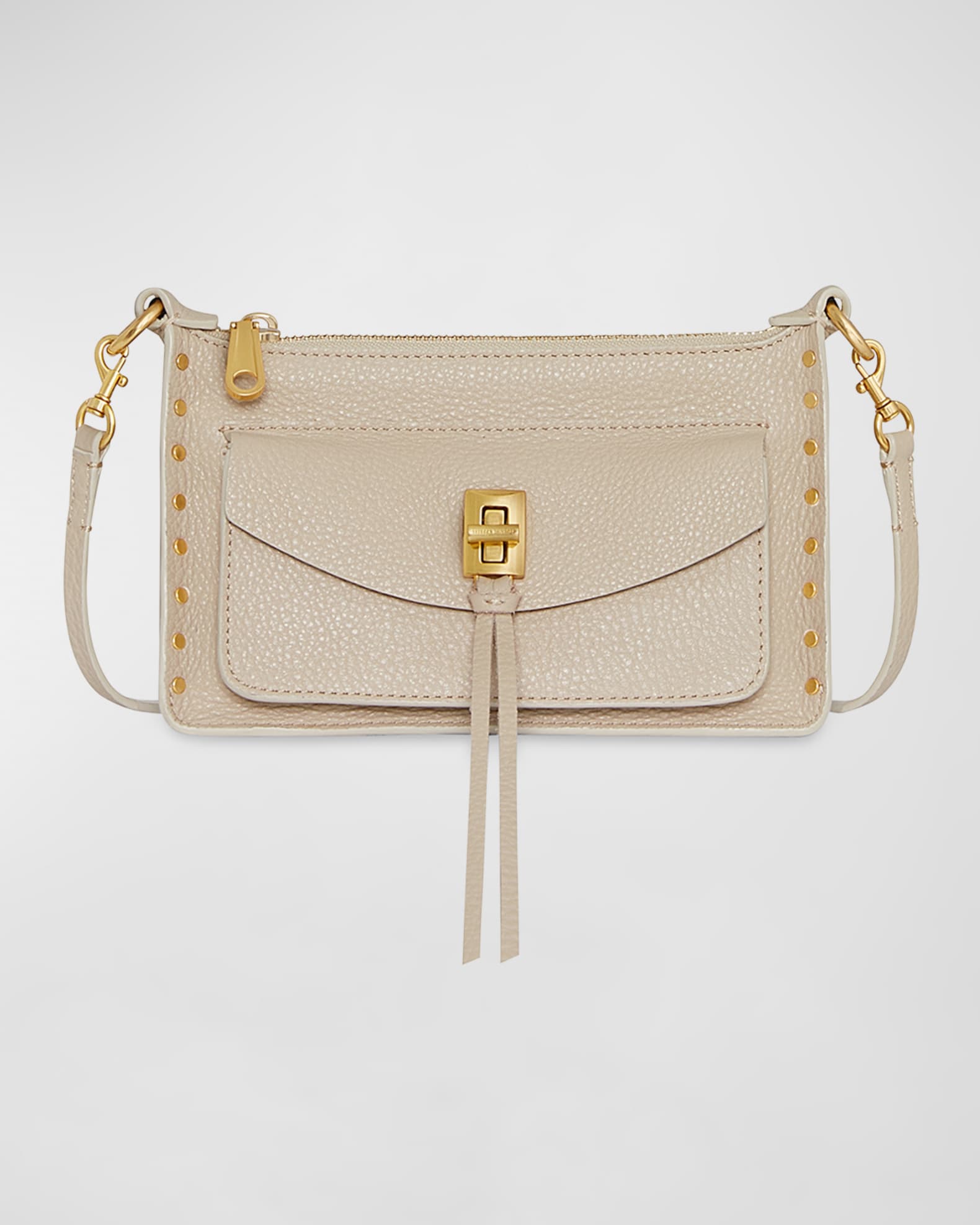 Rebecca Minkoff Darren Mini Zip Leather Crossbody Bag | Neiman Marcus