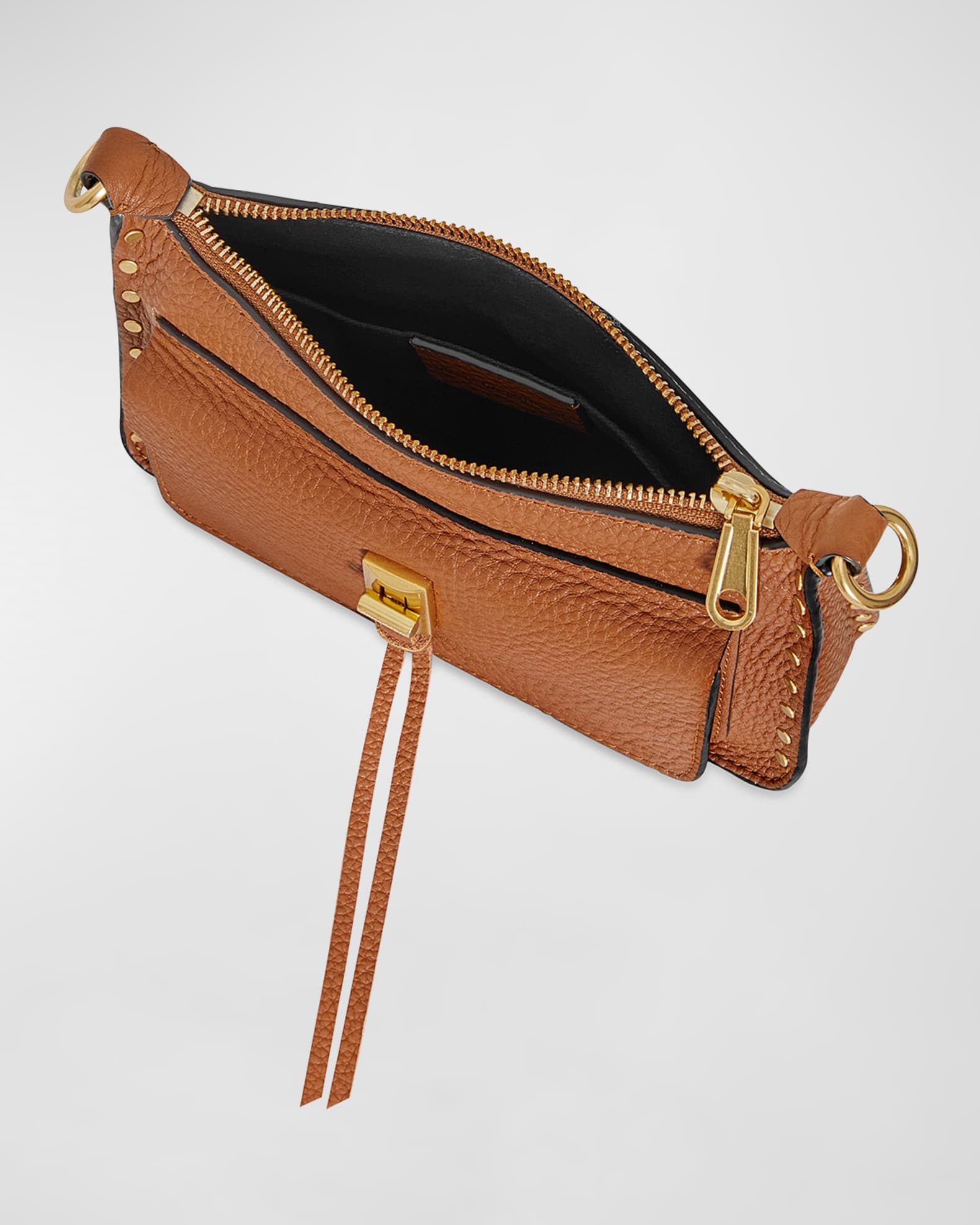 Rebecca Minkoff Darren Mini Zip Leather Crossbody Bag Neiman Marcus