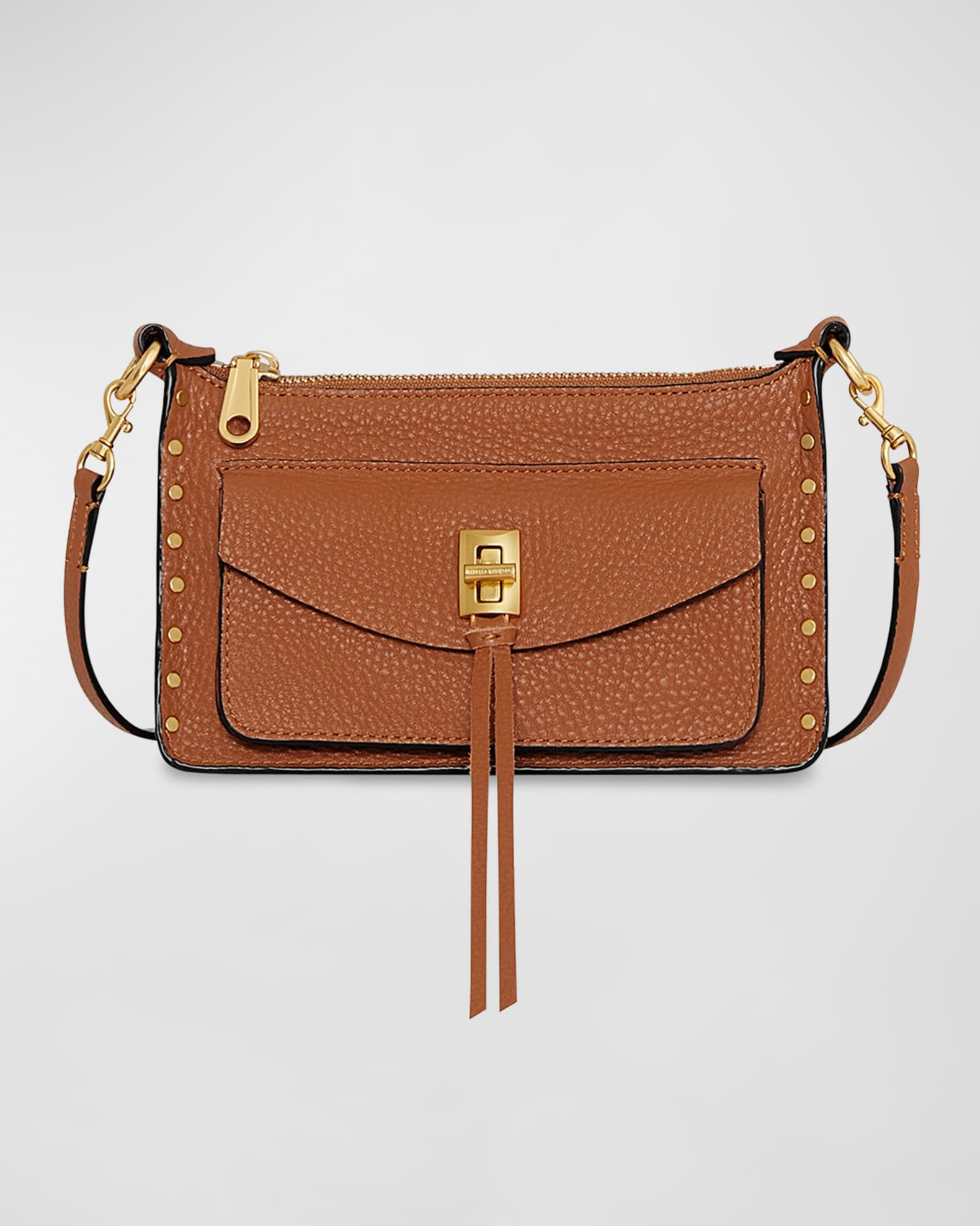 Rebecca Minkoff Darren Mini Zip Leather Crossbody Bag Neiman Marcus