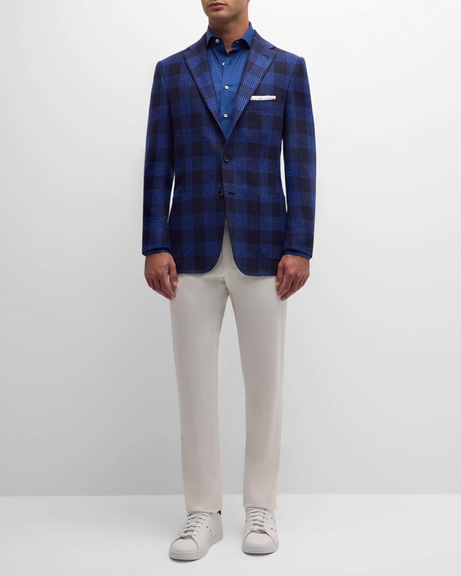Men's Large Check Sport Coat 1