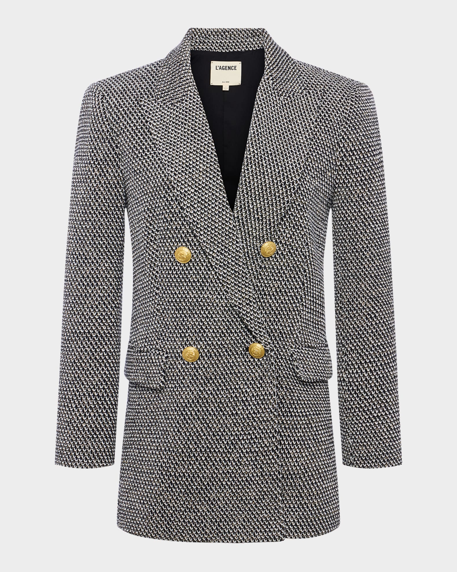 Riva Knit Double-Breasted Blazer 0
